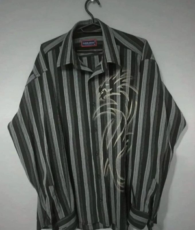 Affliction × Vintage Tribal Dragon Shirt Goth y2k Vamp opium darkfashion Alt 2000 Size US XL / EU 56 / 4 - 1 Thumbnail