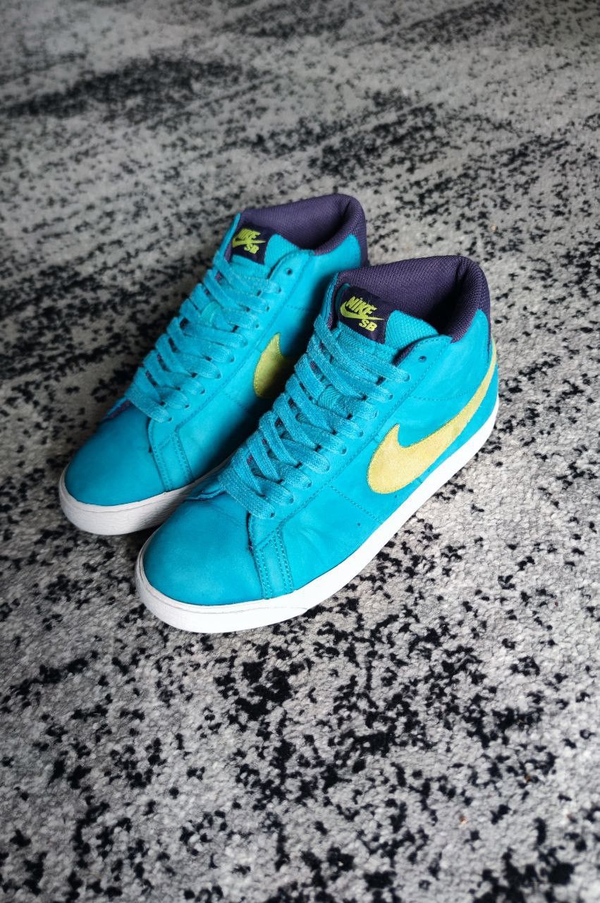 Nike Nike sb blazer premium - aquamarine / electric yellow Size US 6 / EU 39 - 5 Thumbnail