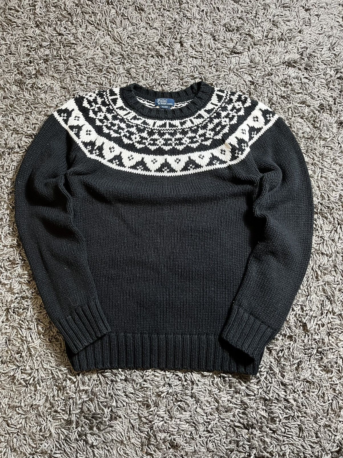 Polo Ralph Lauren RALPH LAUREN VINTAGE KNITTED AZTEC SWEATSHIRT Size US S / EU 44-46 / 1 - 1 Thumbnail