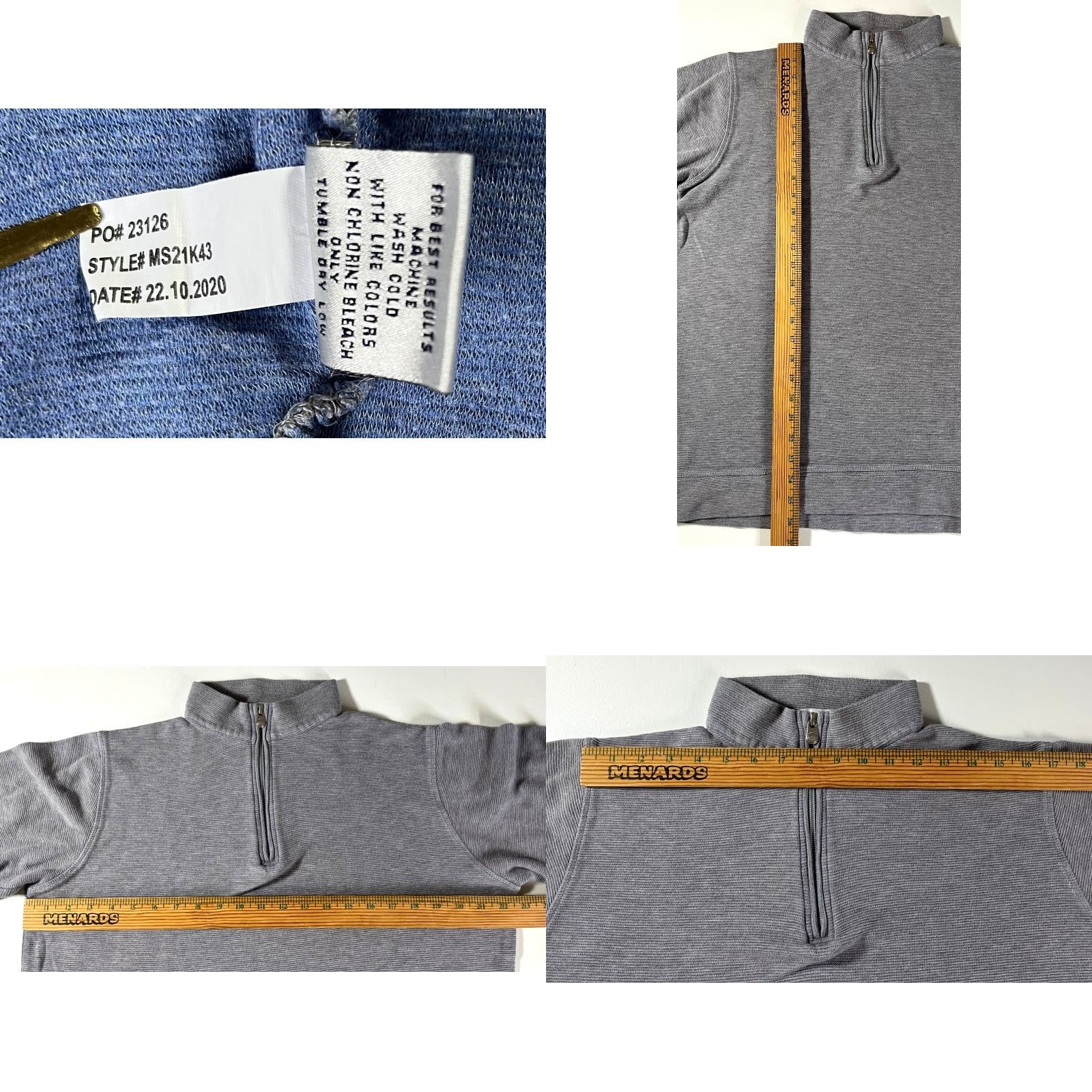 Peter Millar Peter Millar Crown Comfort Ottoman Quarter Zip Sweater Mens Gray L knit Regular Pullover 1/4 Zip Size US L / EU 52-54 / 3 - 8 Thumbnail