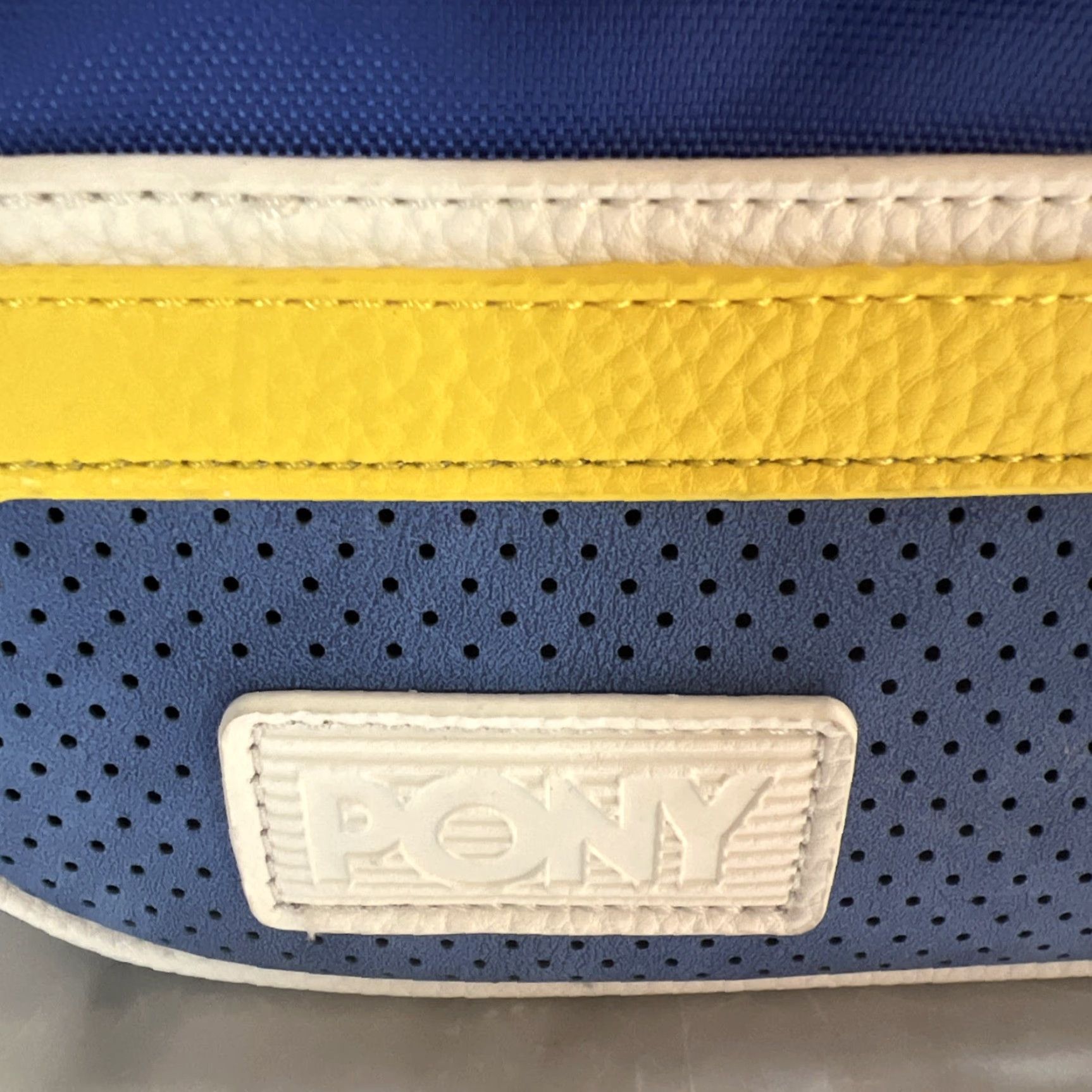 PONY Pony Travel Toiletry Bag Dopp Blue Zipper Inside Pockets MSRP 5 NWT Men Travel Polyester Clutch Bag 10”x5.5”x5” Size ONE SIZE - 3 Thumbnail