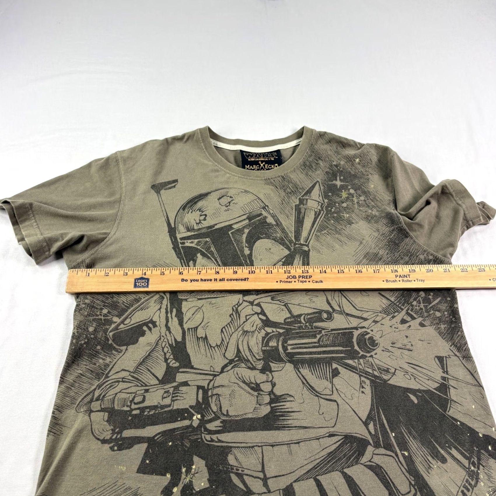 Star Wars VINTAGE Star Wars Marc Ecko Shirt Mens Large Green Boba Fett Graphic AOP Crew Neck Size US L / EU 52-54 / 3 - 5 Thumbnail