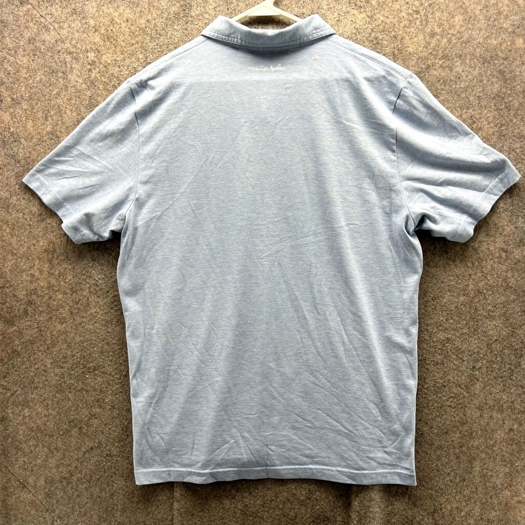 TravisMathew VINTAGE? No — Travis Mathew Polo Shirt XL Blue Golf Preppy Stretch Shirt Mens Size US XL / EU 56 / 4 - 2 Thumbnail