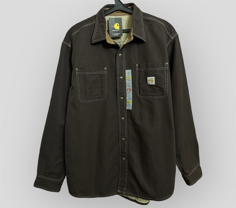 Carhartt fr outlet canvas shirt jacket