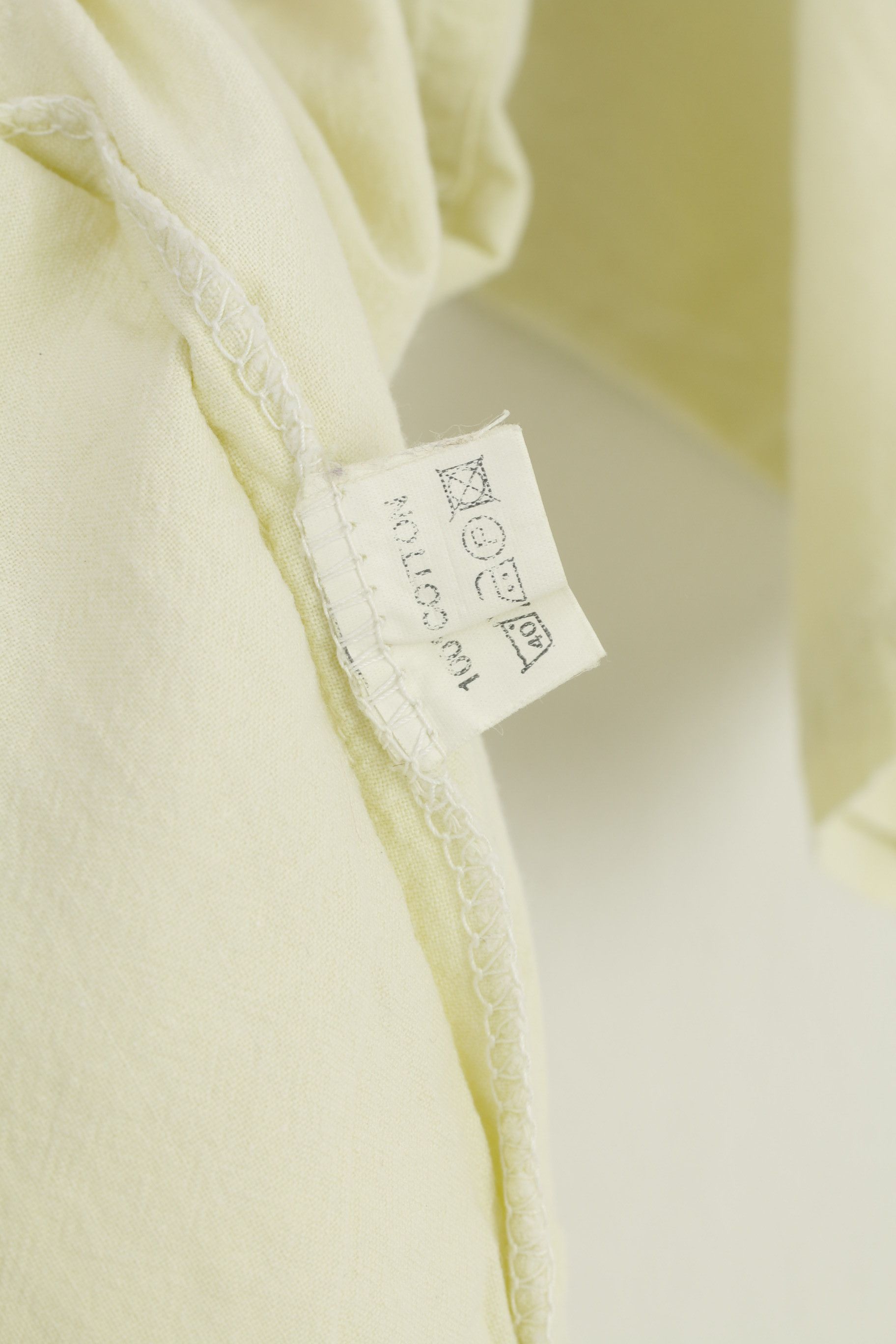 Vintage Vintage Men S Polo Shirt Yellow Cotton Detailed 90s 10921 Size US S / EU 44-46 / 1 - 7 Thumbnail
