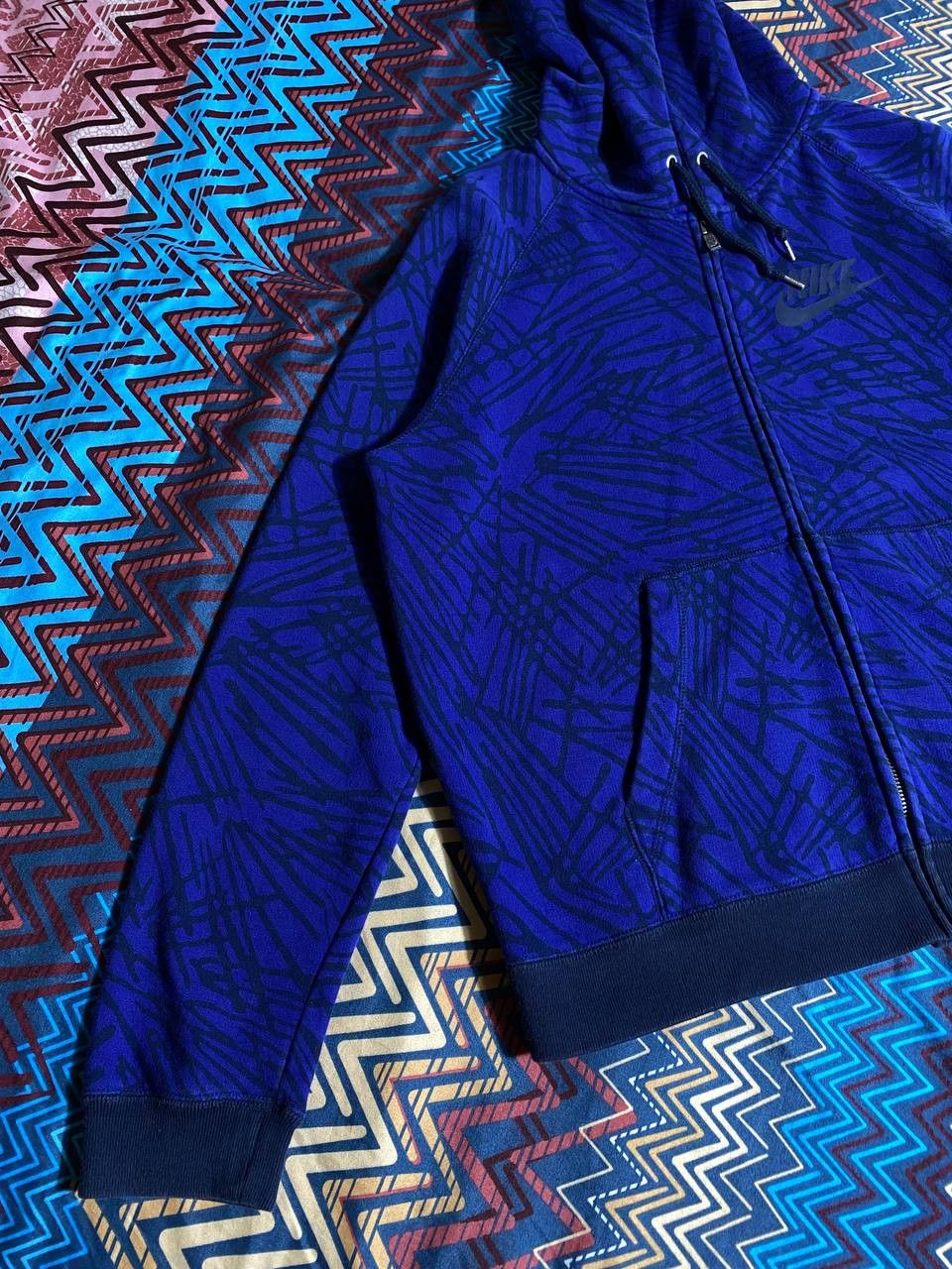 Nike × Vintage Sweatshirt Nike Vintage Big Central Logo 90s Outdoor Style Size US XL / EU 56 / 4 - 7 Thumbnail