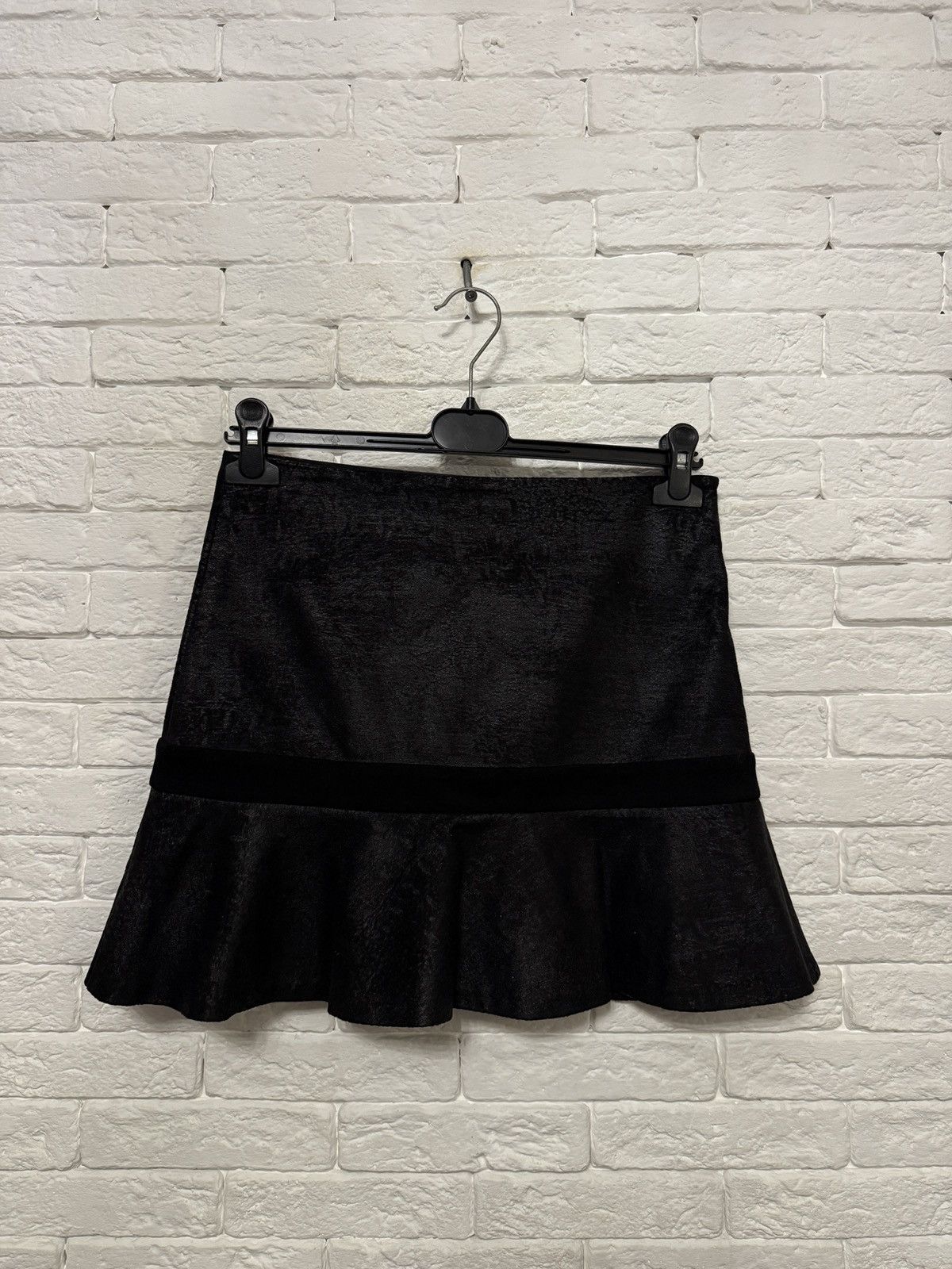 Cop Copine Cop Copine Skirt Waxed-Floral Pattern Mini Skirt Bonola Jupe Size 26" / US 2 / IT 38 - 8 Thumbnail