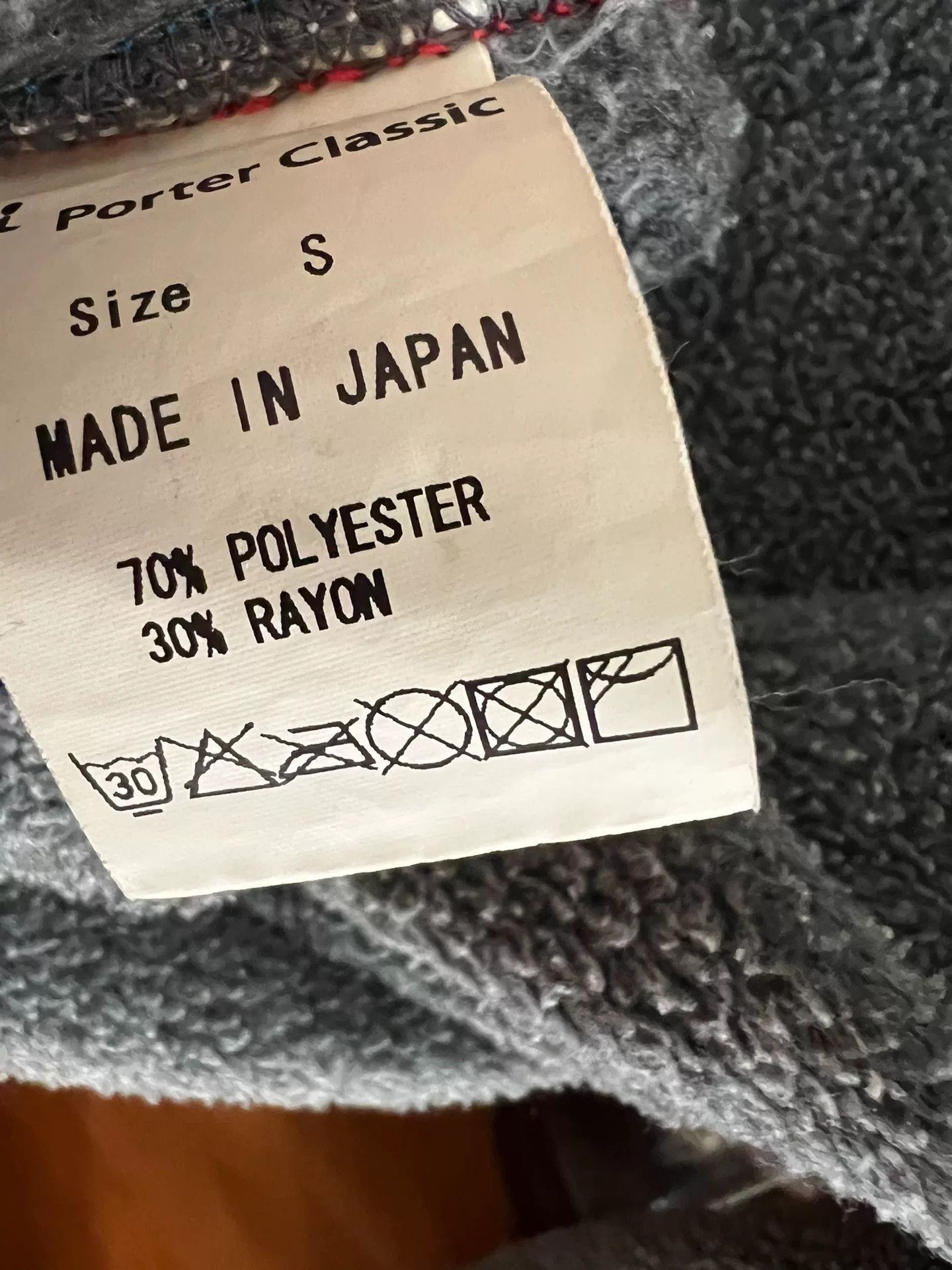 Porter Classic Porter Classic Gray Fleece Jacket Size US S / EU 44-46 / 1 - 6 Thumbnail
