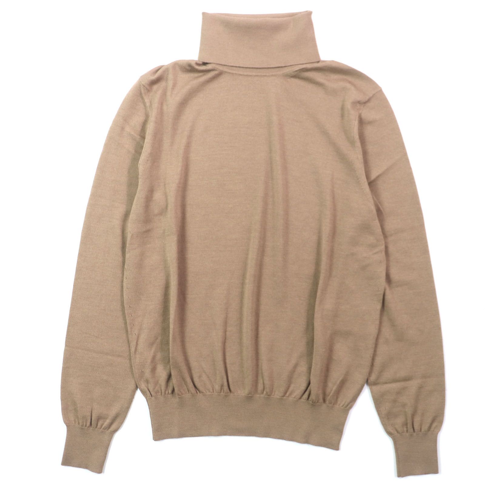 Yves Saint Laurent Yves Saint Laurent Saint Laurent Paris 752350 Wool Cashmere Silk Turtleneck Sweater Natural Material Tops 752350 Size ONE SIZE - 1 Thumbnail