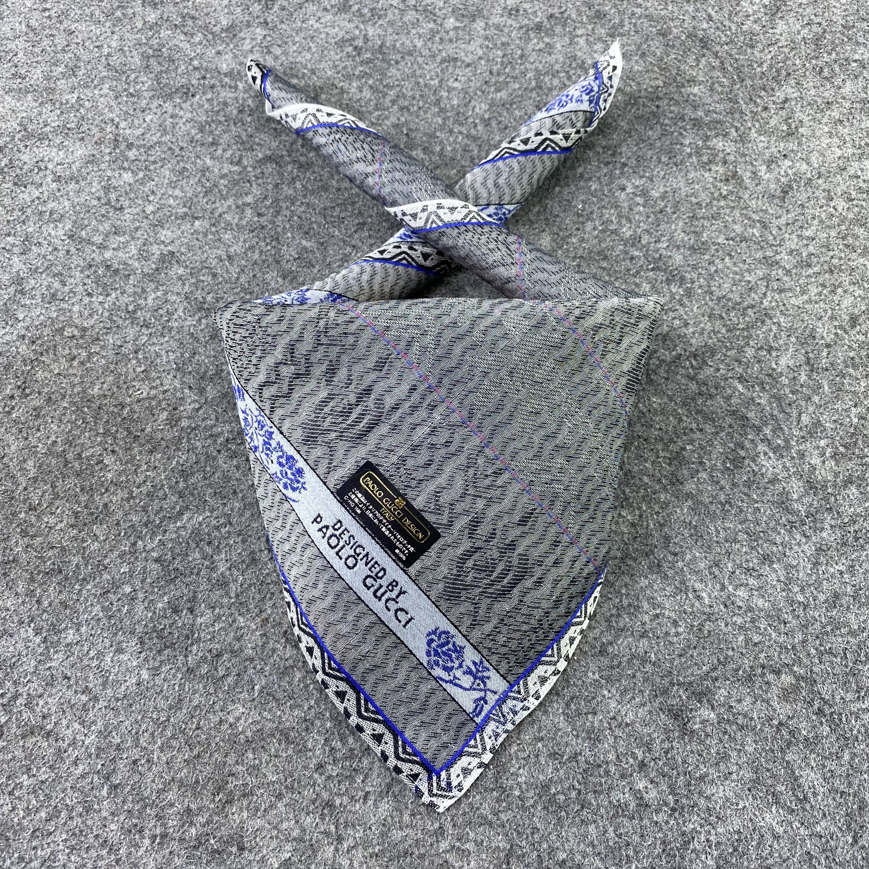 Paolo Gucci Paolo Gucci Paislee Handkerchief / Bandana/Neckerchief-B594 Size ONE SIZE - 2 Thumbnail