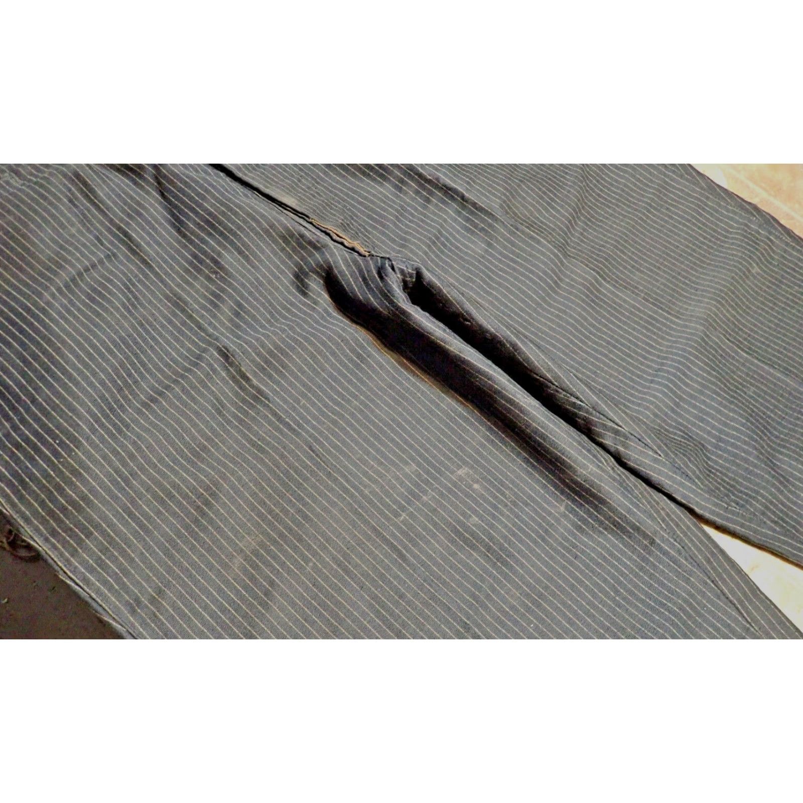 Vintage VINTAGE Overland Trouser Pants 38x29 Striped Moleskin Heavy Cotton Workwear Trousers Crown Overalls Men Size US 38 / EU 54 - 7 Thumbnail