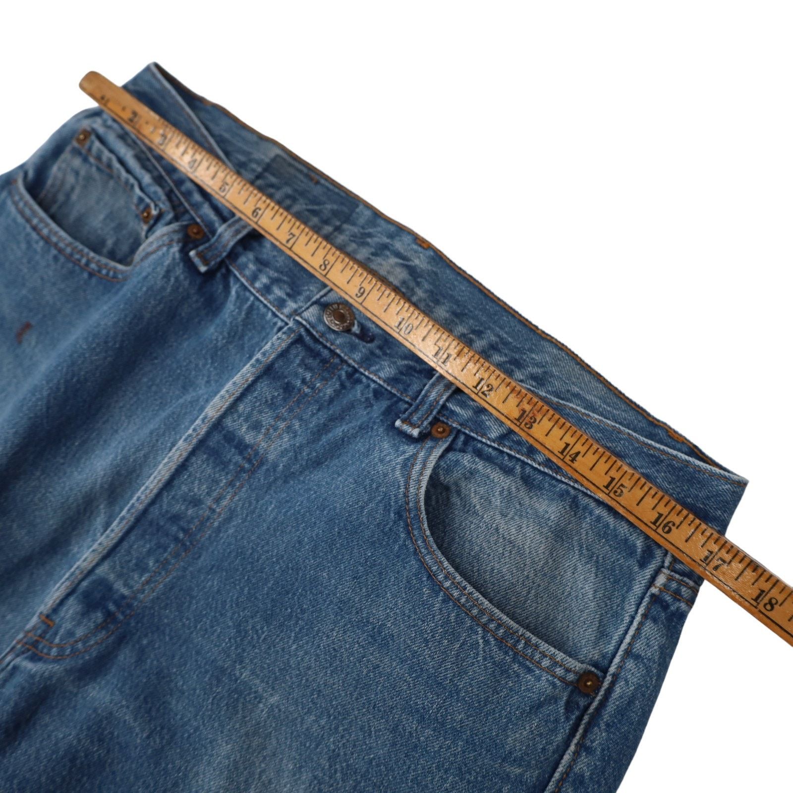 Levi's × Vintage Vintage USA Made Levis 501 Distressed Denim Jeans Size US 34 / EU 50 - 6 Thumbnail