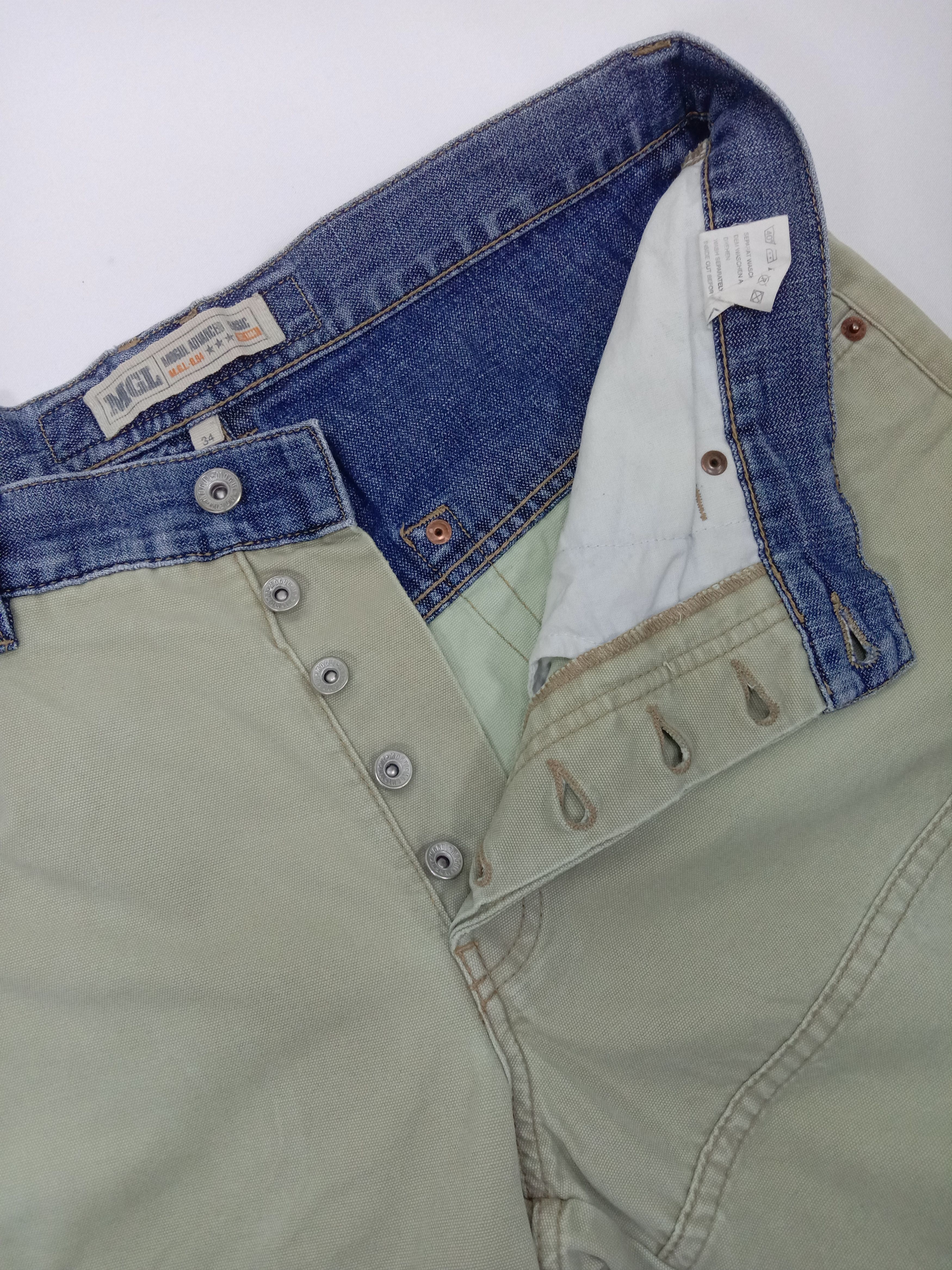 Japanese Brand Japanese Hybrid Mogul Special Unit Two Tone Jeans Size US 34 / EU 50 - 10 Thumbnail