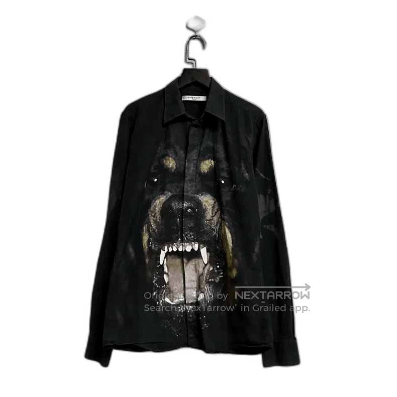 Givenchy Givenchy Dog Print Long Sleeve Shirt-yf. Size US S / EU 44-46 / 1 - 1 Thumbnail