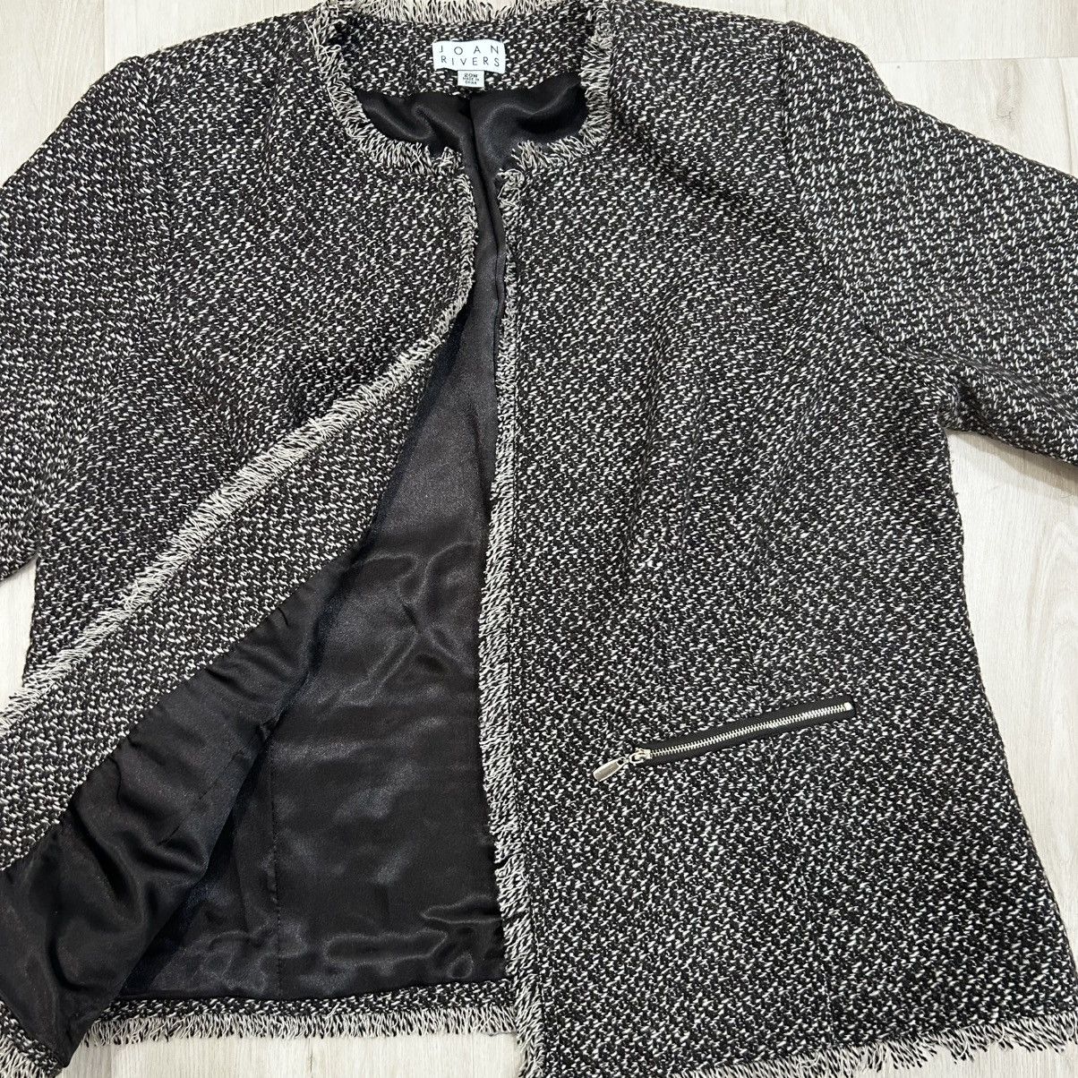 Joan Rivers Joan Rivers Brown Tweeded wool Jacket (US 20W) Size 3XL / US 20-22 - 4 Thumbnail