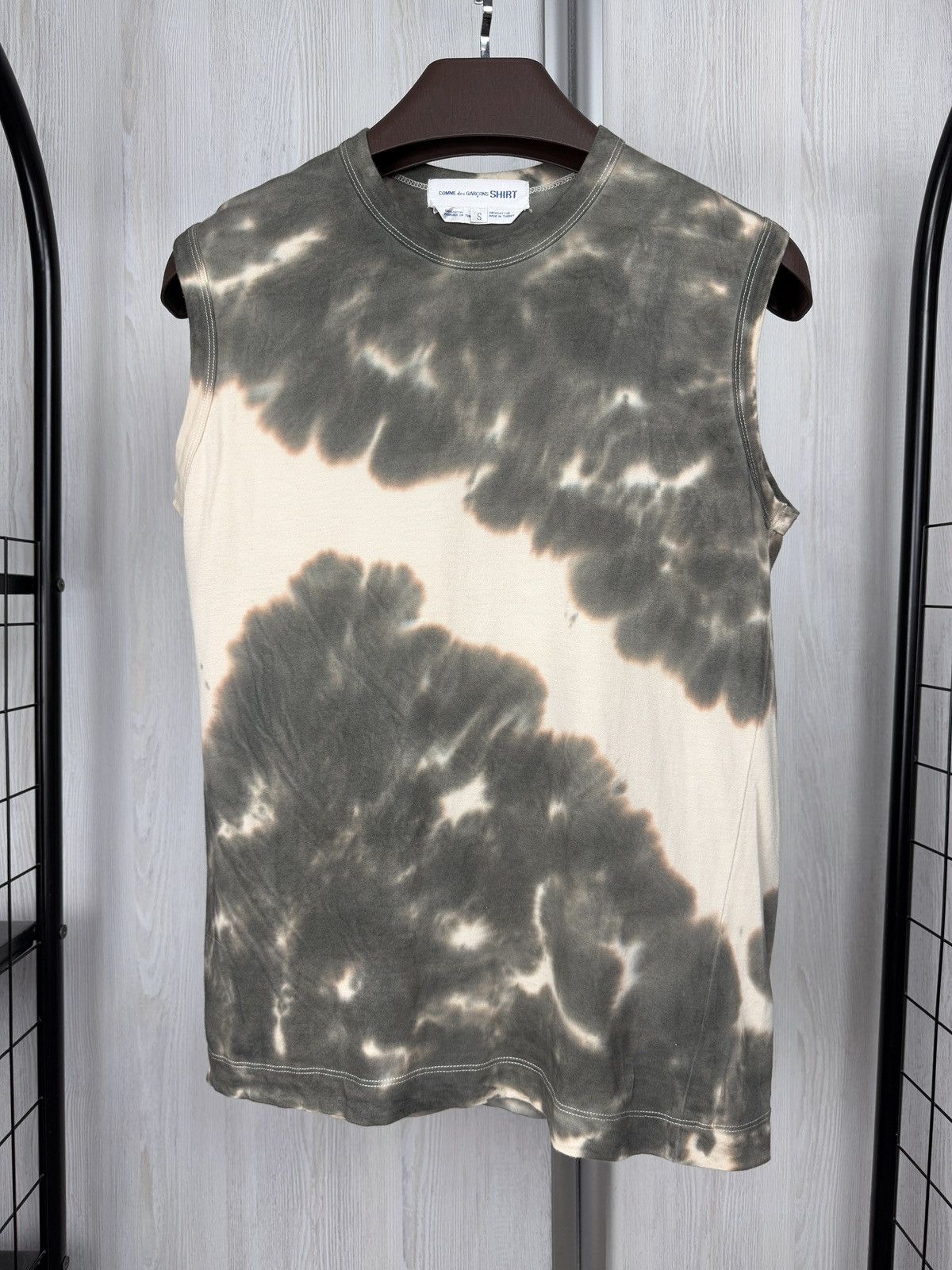 Comme des Garcons SHIRT COMME des GARÇONS SHIRT Tie Dye Sleeveless Cut Sew Tank Top Size US S / EU 44-46 / 1 - 2 Thumbnail