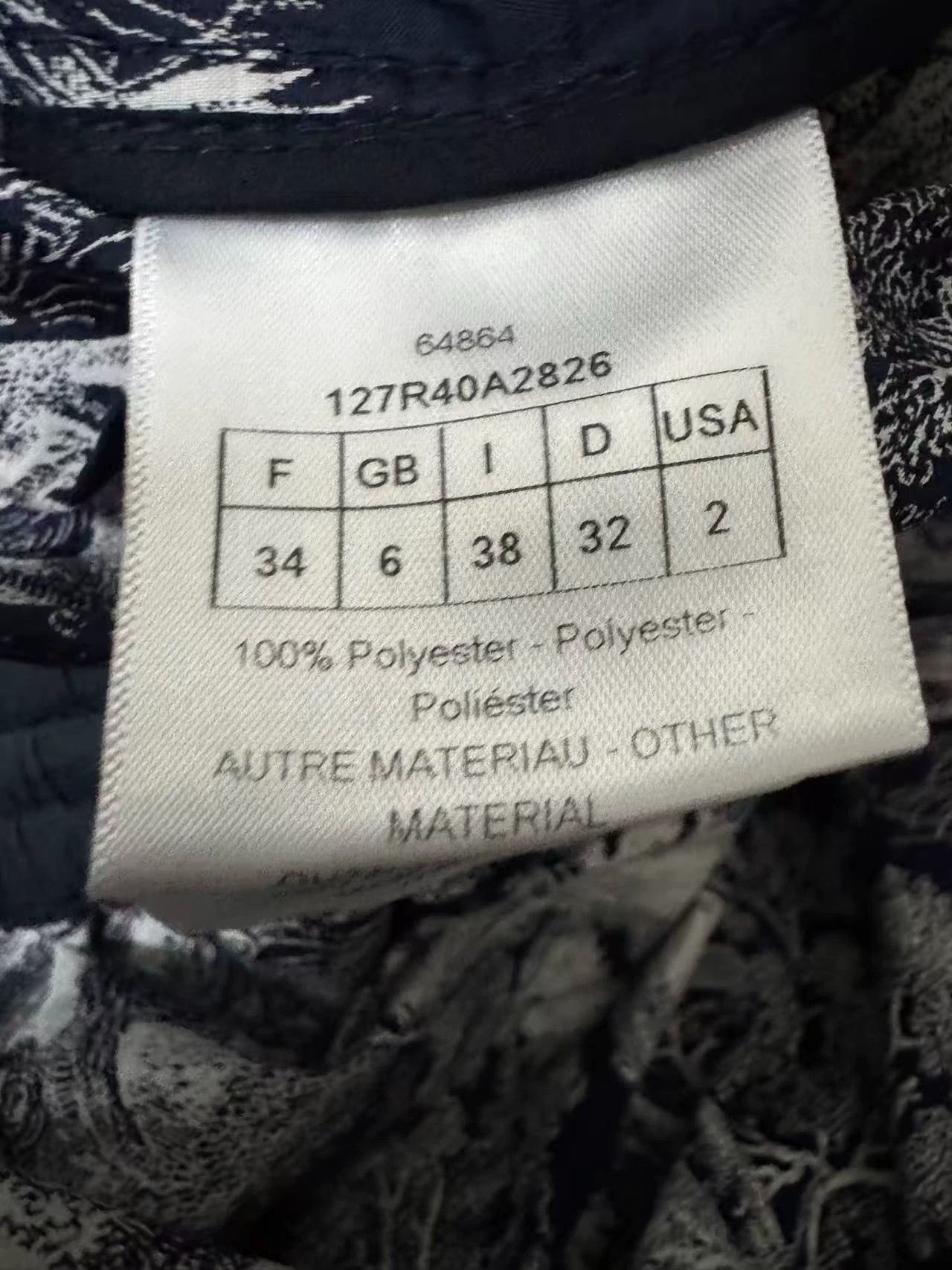 Dior Dior Women's Zoo Dress EUR 34 Like New Authentic Size XS / US 0-2 / IT 36-38 - 3 Thumbnail