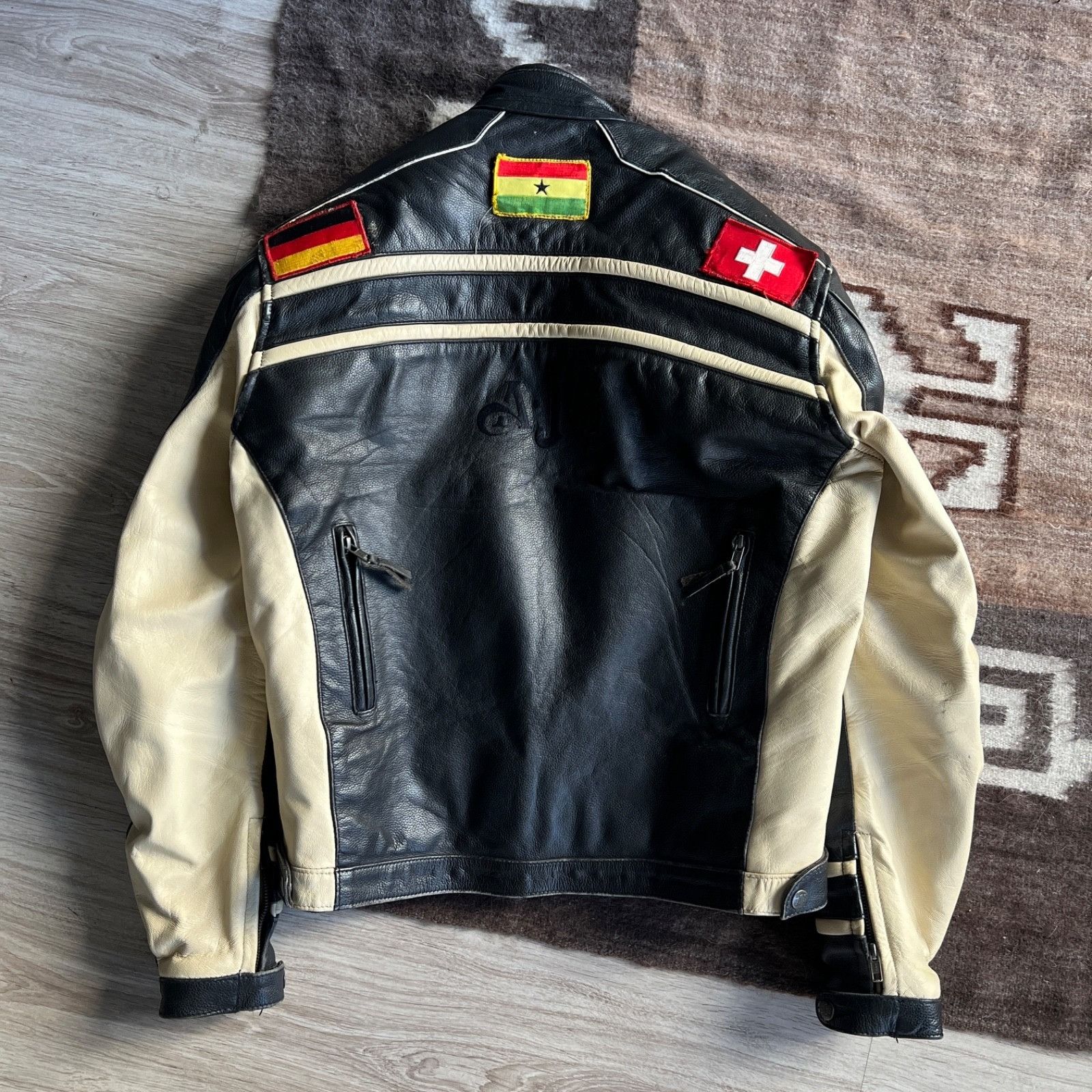 Genuine Leather Vintage Leather Motorcycle Jacket SC 1/14 Cafe Racer 9964AC Size US M / EU 48-50 / 2 - 5 Thumbnail