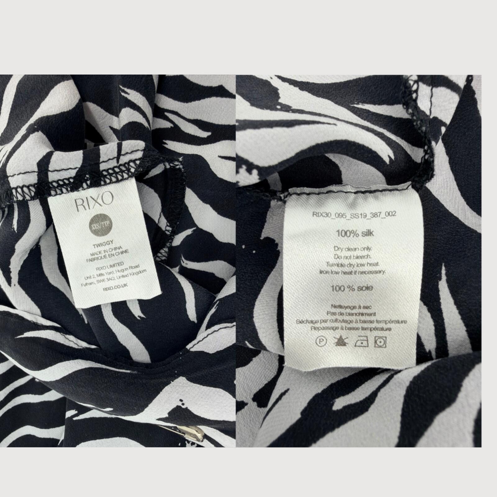Farm Rio Rixo Twiggy Silk Zebra Print Slip Mini Dress XXS Size XXS / US 00 / IT 34 - 5 Thumbnail