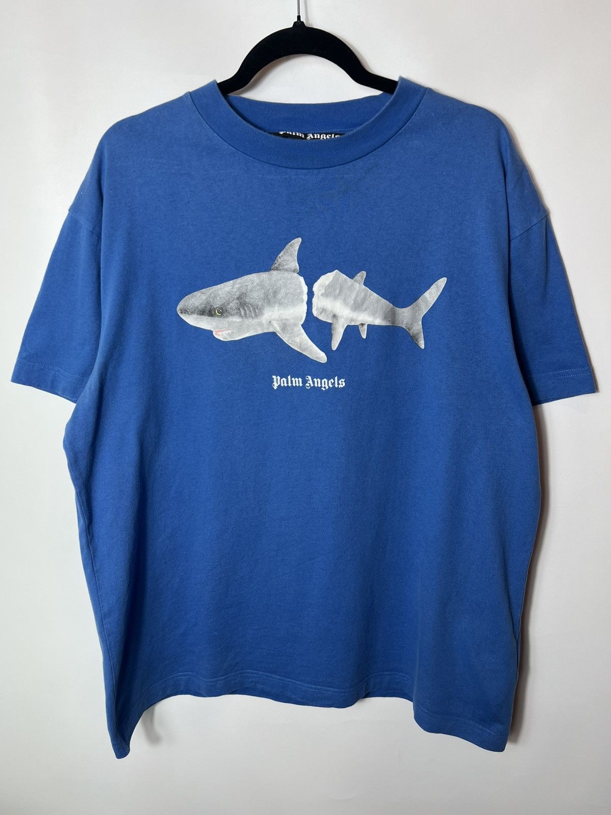 Palm Angels PALM ANGELS Big Logo SHARK T-shirt Full logo back side Size US XL / EU 56 / 4 - 1 Thumbnail