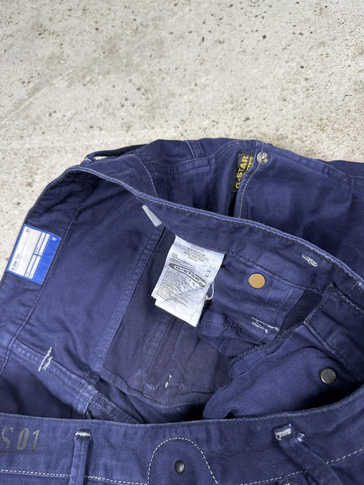 G-Star Vintage Y2K G Star Raw New Riley 3D Loose Tapered Coj Pants Size US 34 / EU 50 - 12 Thumbnail