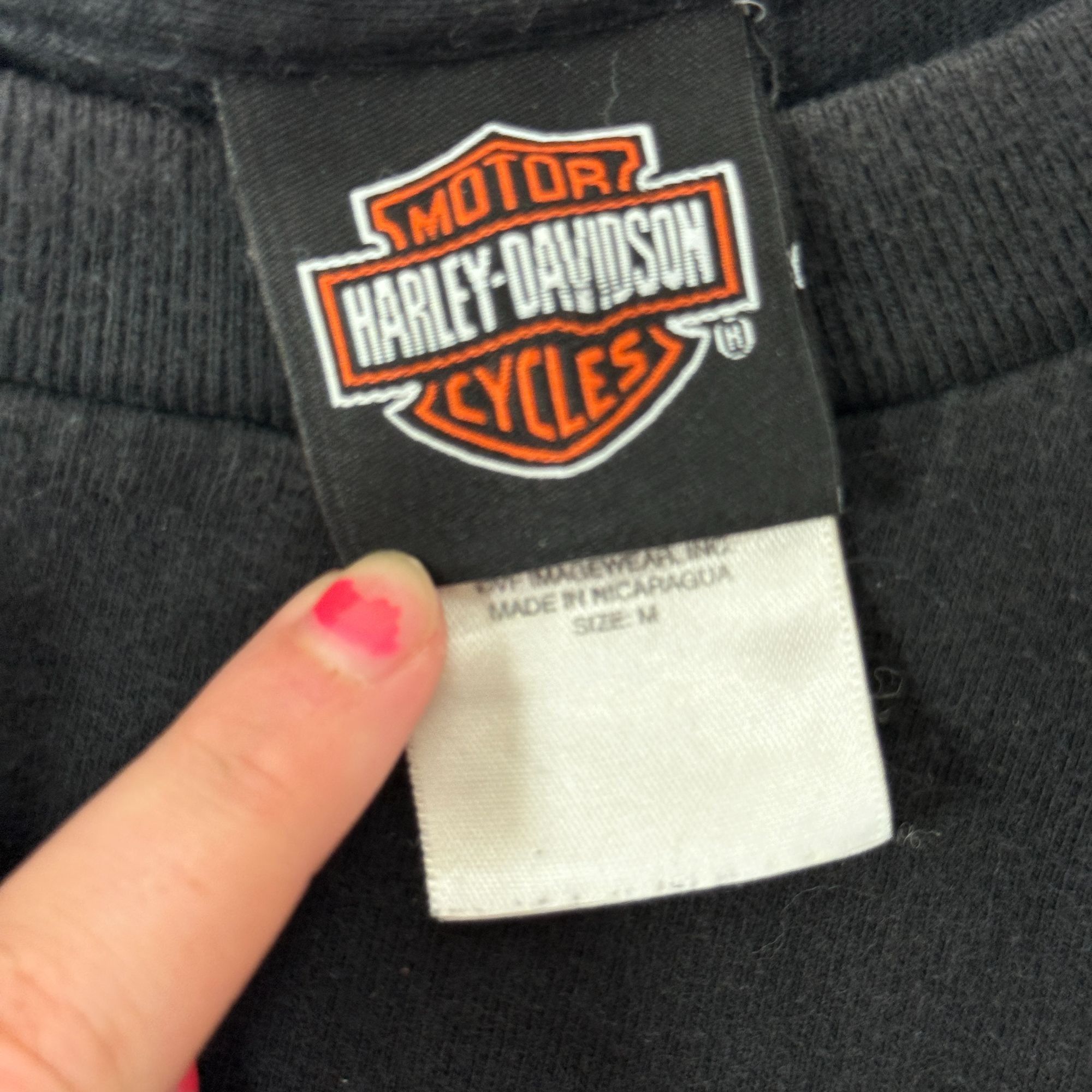 Harley Davidson 90’s Motorcycle COWBOYS ALAMO CITY Texas Longhorn BIKER Tee Size US M / EU 48-50 / 2 - 6 Thumbnail