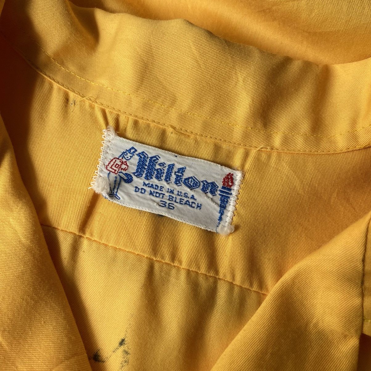Other Hilton Yellow Short-Sleeve Bowling Shirt Size XS / US 0-2 / IT 36-38 - 25 Thumbnail