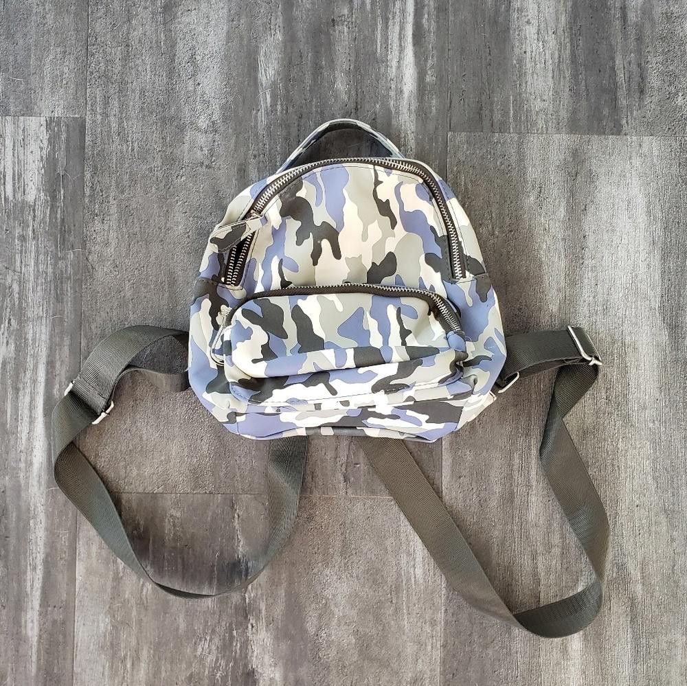 Designer Blue Camo PrettyLittleThing Mini Backpack Size ONE SIZE - 3 Thumbnail
