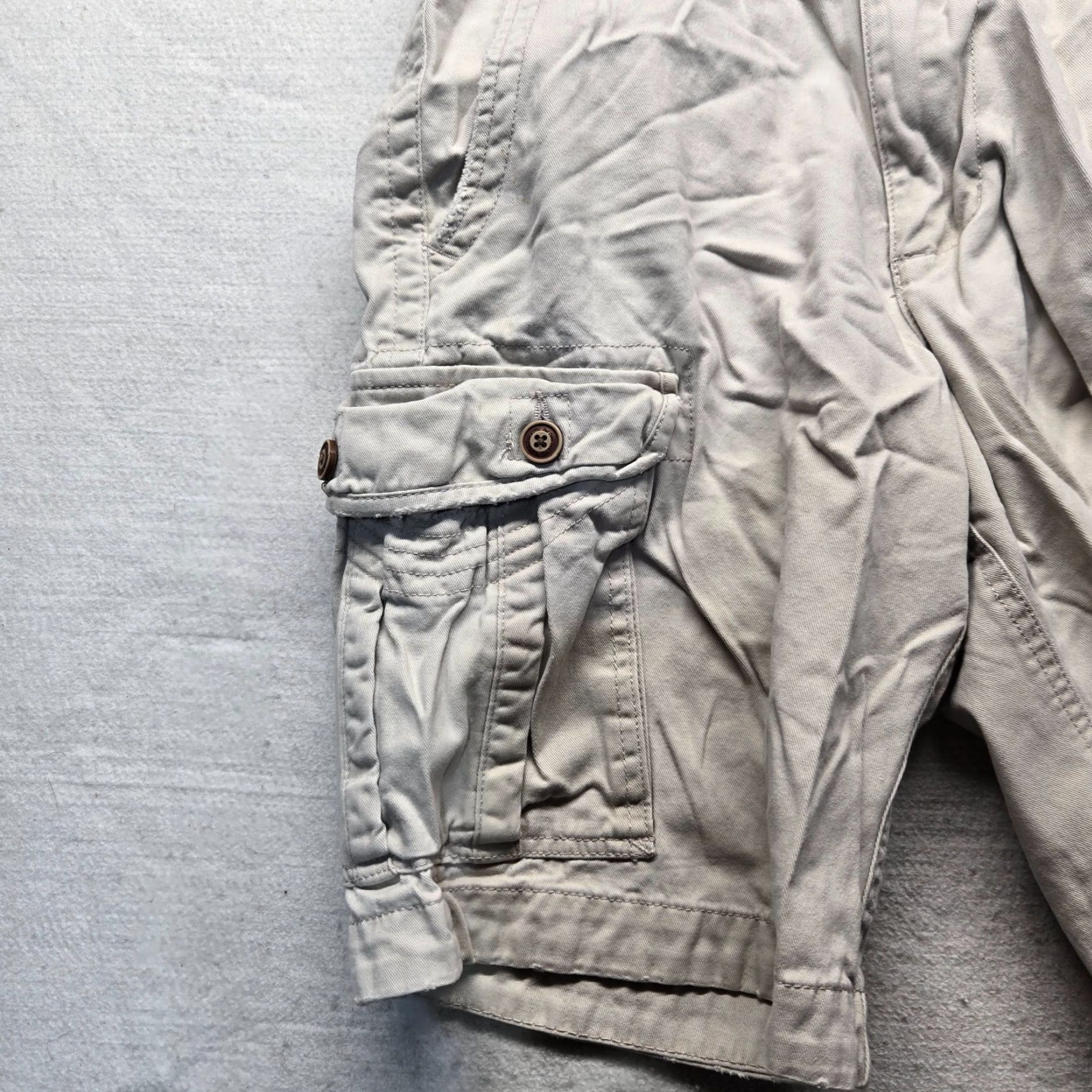Camel Red Camel Beige Cargo Shorts 100% Cotton Adult Men Size 30 Kn Black Size US 30 / EU 46 - 2 Thumbnail