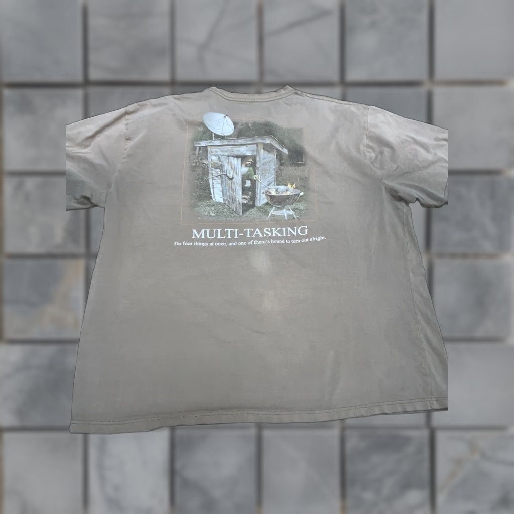 Bass Pro Shops Bass Pro Shop Distressed “multitasker” T-shirt Brown 2XL Mens Regular Size 2XL Size US XXL / EU 58 / 5 - 1 Thumbnail