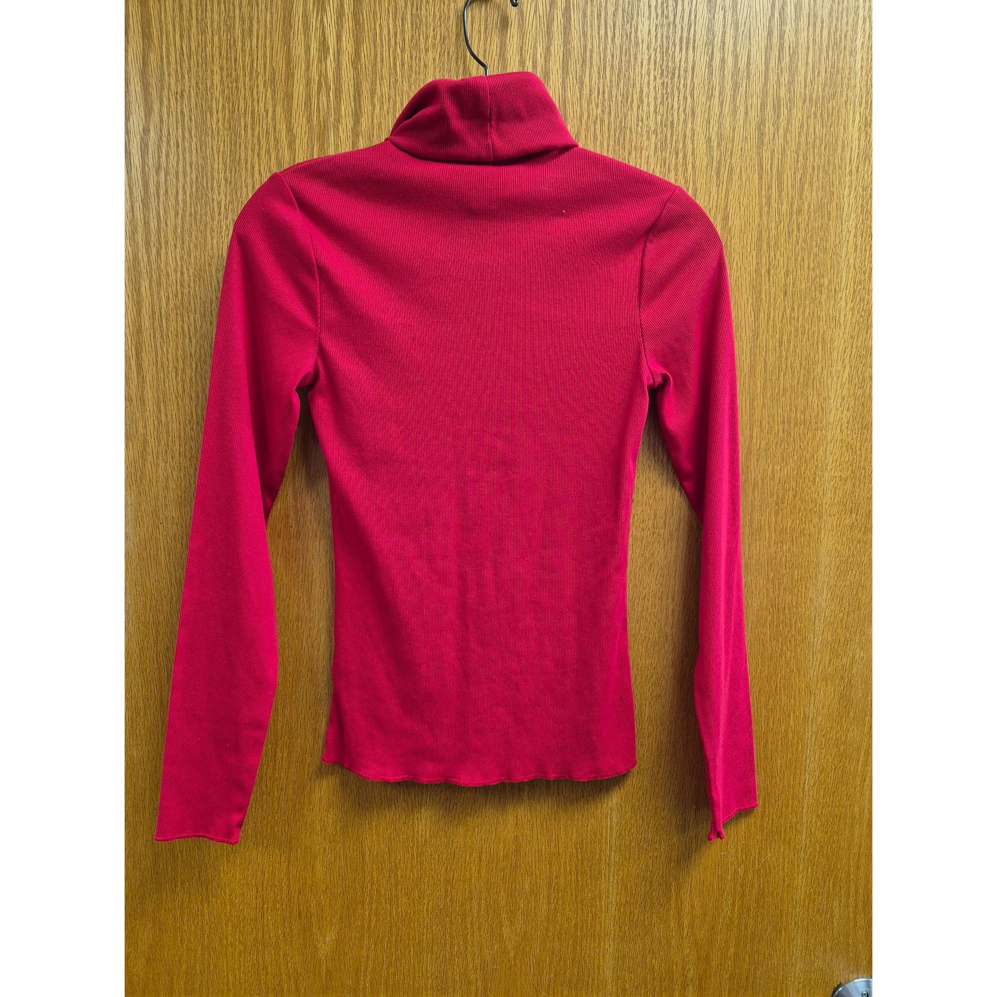 Other Women's Long Sleeve Mock Turtleneck Rib-Knit T-Shirt - Wild Size S / US 4 / IT 40 - 6 Thumbnail