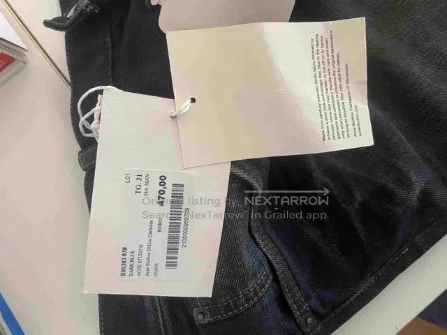Acne Studios Acne Studios Black and blue distressed mud-dyed washed jea Size US 30 / EU 46 - 2 Thumbnail