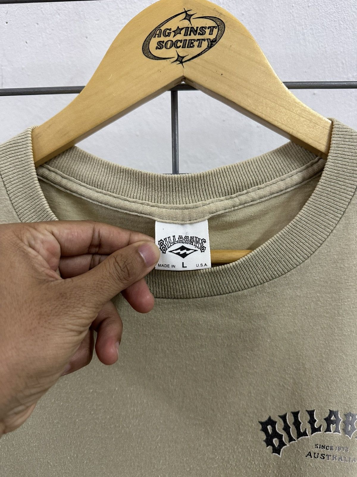 Billabong Rare And Beautiful Vintage 90’s Billabong Spell Out Surf Tee Size US S / EU 44-46 / 1 - 6 Thumbnail