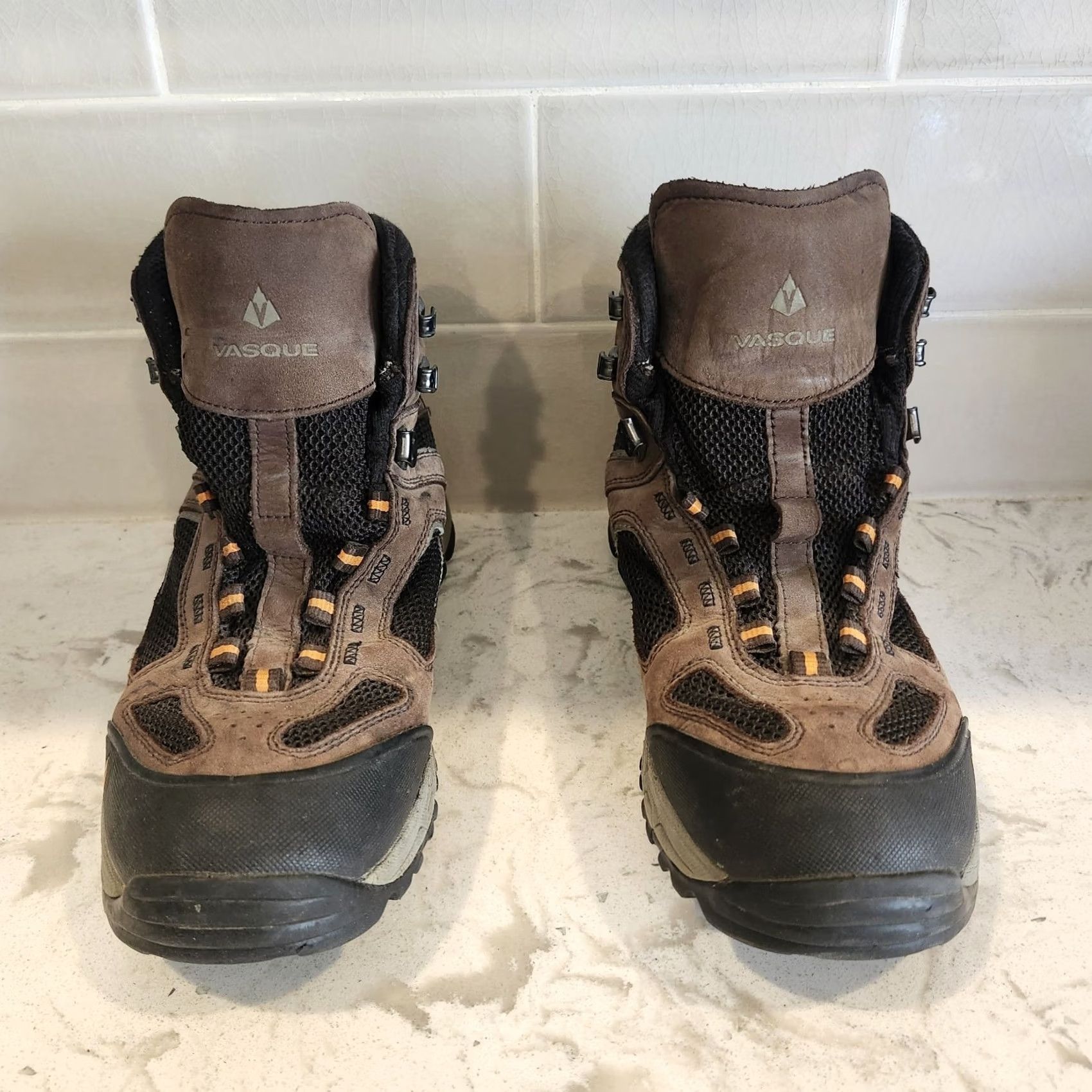 Vasque Vasque Gore Tex Hiking Boots Mens 9M Brown Waterproof Trail Outdoor NO SHOELACES Boots Mens Brown Gore Tex Hiking Boots Size US 8 / EU 41 - 4 Thumbnail