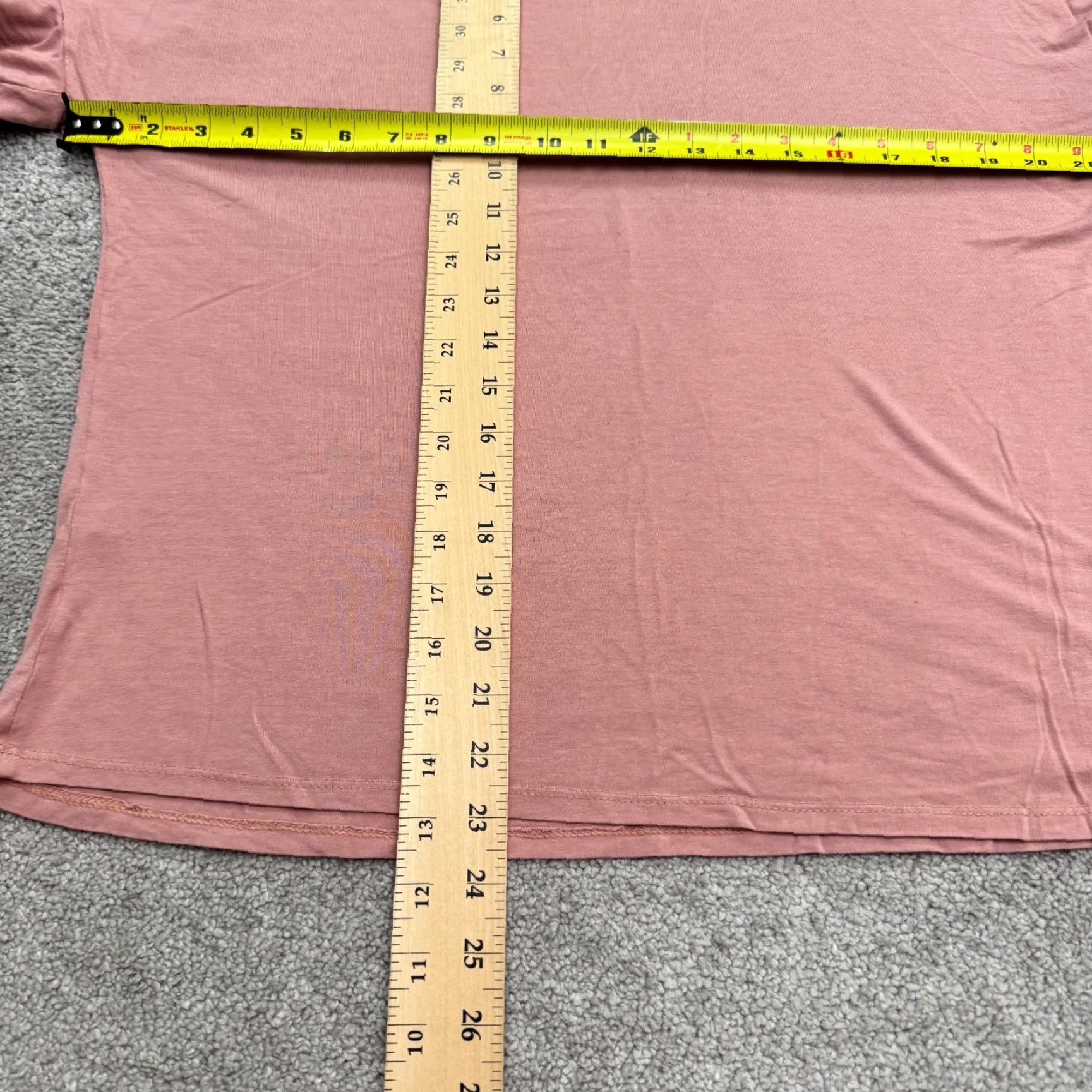 Pinko Nur Blouse Shirt Womens XL Pink Short Sleeve Ruffle Knit Crew Neck Casual Bohemian Classic Modern Classic Relaxed Fit Regular Womens Size XL / US 12-14 / IT 48-50 - 6 Thumbnail