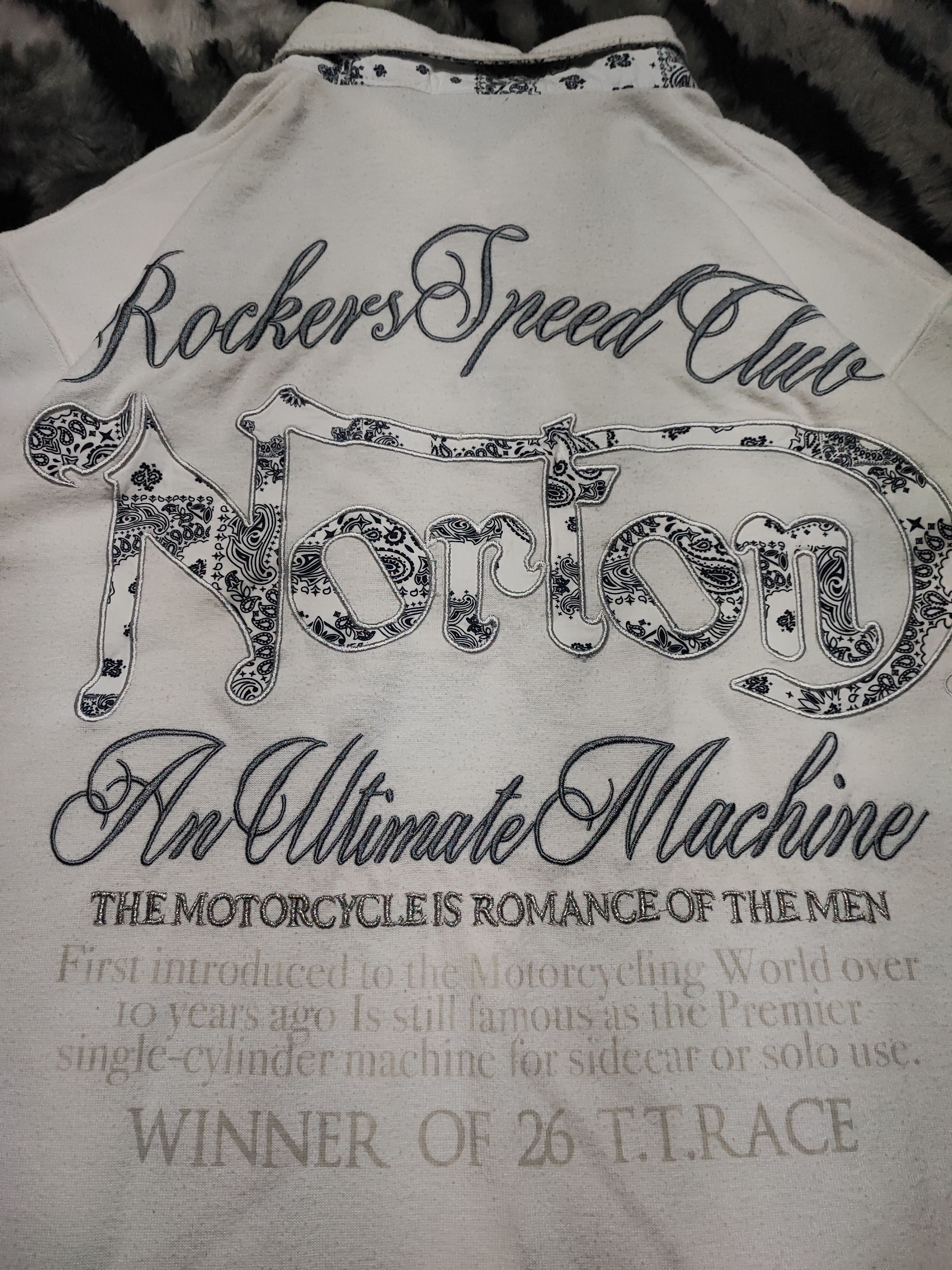 Japanese Brand × Norton Vintage Norton Embroidery Tshirt XL Size US XL / EU 56 / 4 - 12 Thumbnail