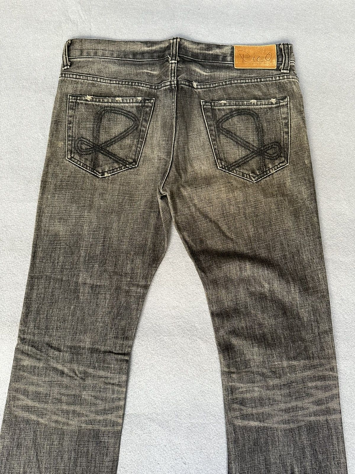 Japanese Brand Rico Japan Distressed Denim Size US 32 / EU 48 - 12 Thumbnail