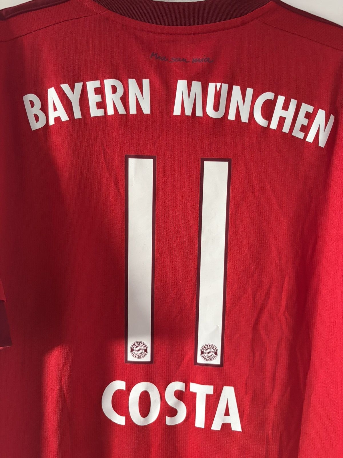 Adidas Bayern Munchen adidas 2015/2016 home Costa Soccer Jersey Size US XL / EU 56 / 4 - 2 Thumbnail