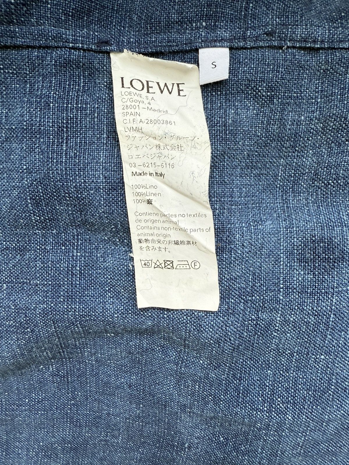 Loewe Loewe long linen shirt, 2018ss Size US S / EU 44-46 / 1 - 4 Thumbnail