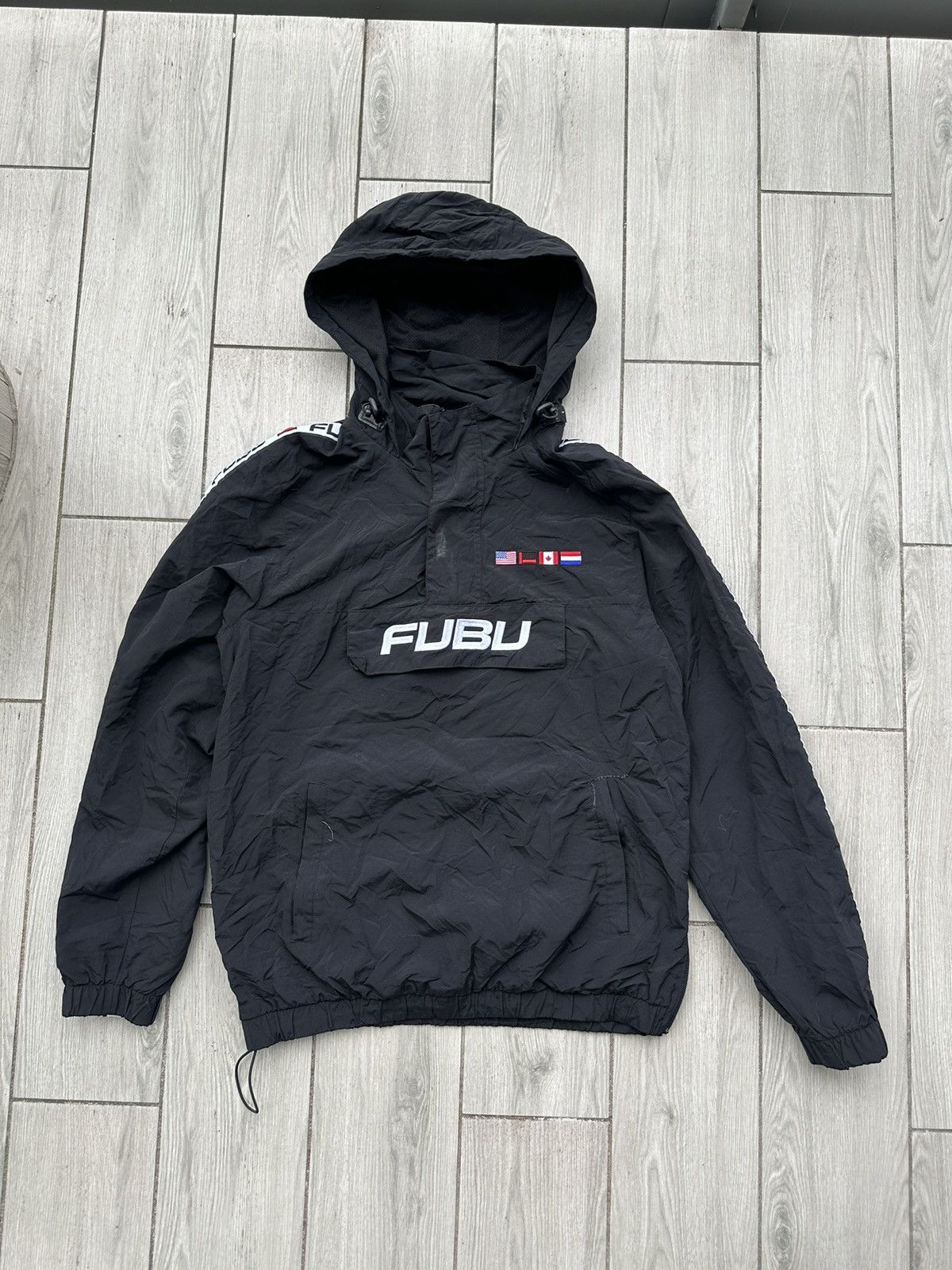 Other Vintage Fubu Japanese Nylon Hip-Hop Anorak Jacket Size US M / EU 48-50 / 2 - 1 Thumbnail