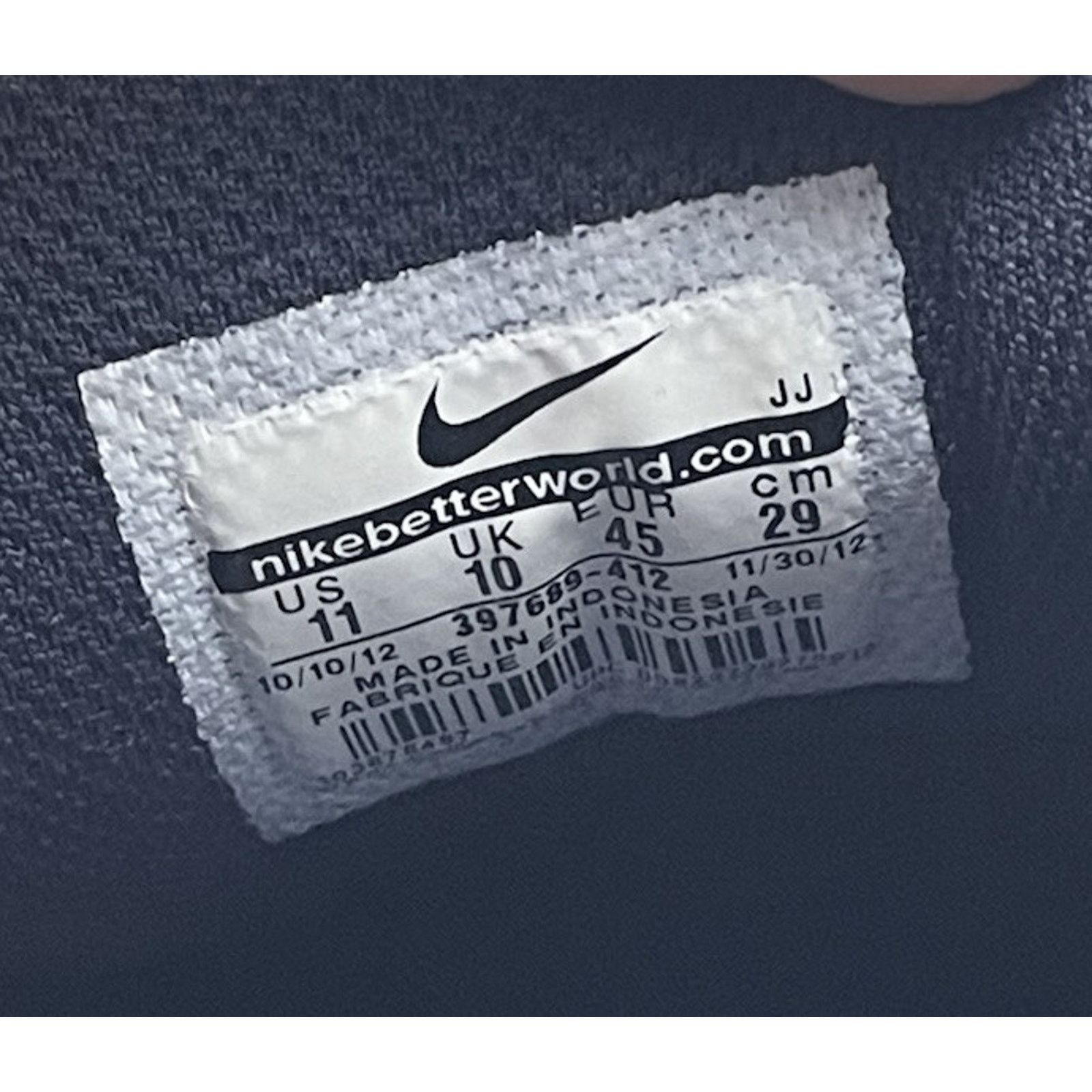Nike RARE Nike AirMax Command 2012 Gray Blue White 397689-412 Size US 11 / EU 44 - 7 Thumbnail
