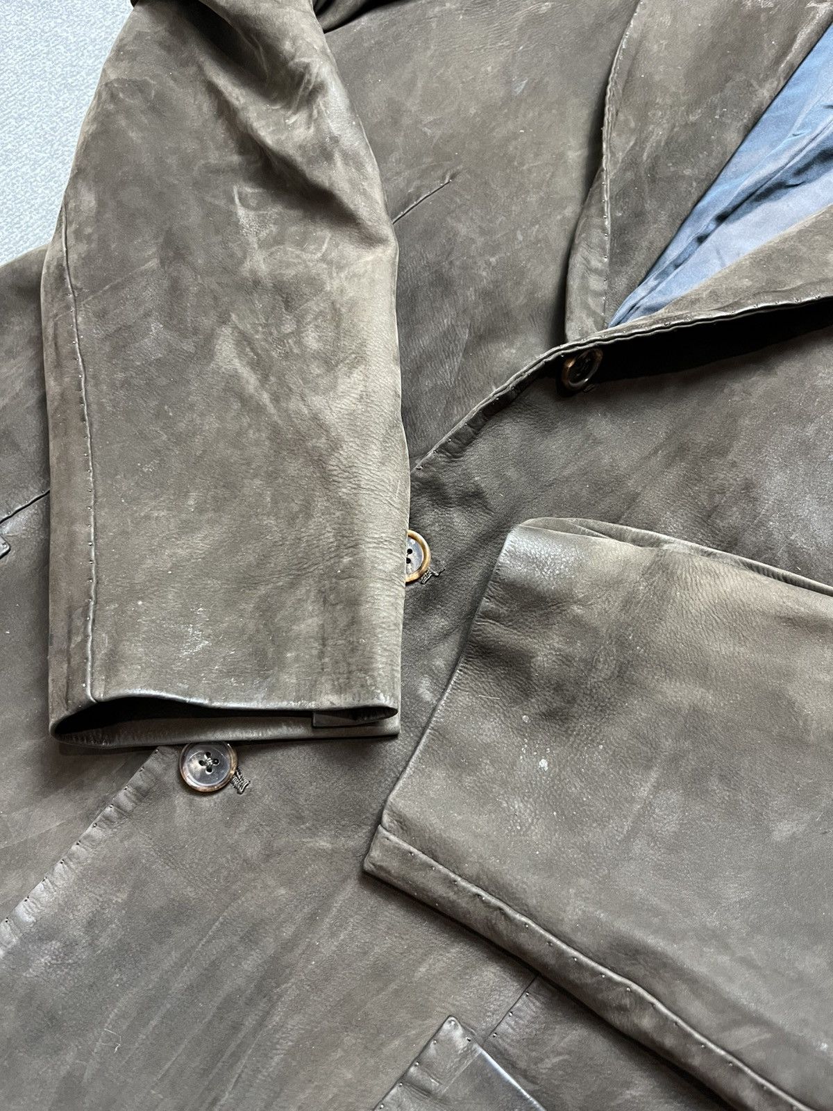 Designer Sartoria Chiaia suede blazer Size 44R - 8 Thumbnail