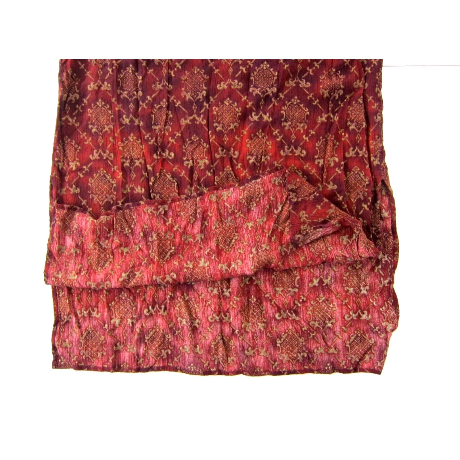Vintage VINTAGE R&K Originals Dress Midi Tank Sun Red 10 Petite 100% Rayon Womens Sleeveless Sundress Dress Pattern Floral 90s Size L / US 10 / IT 46 - 7 Thumbnail