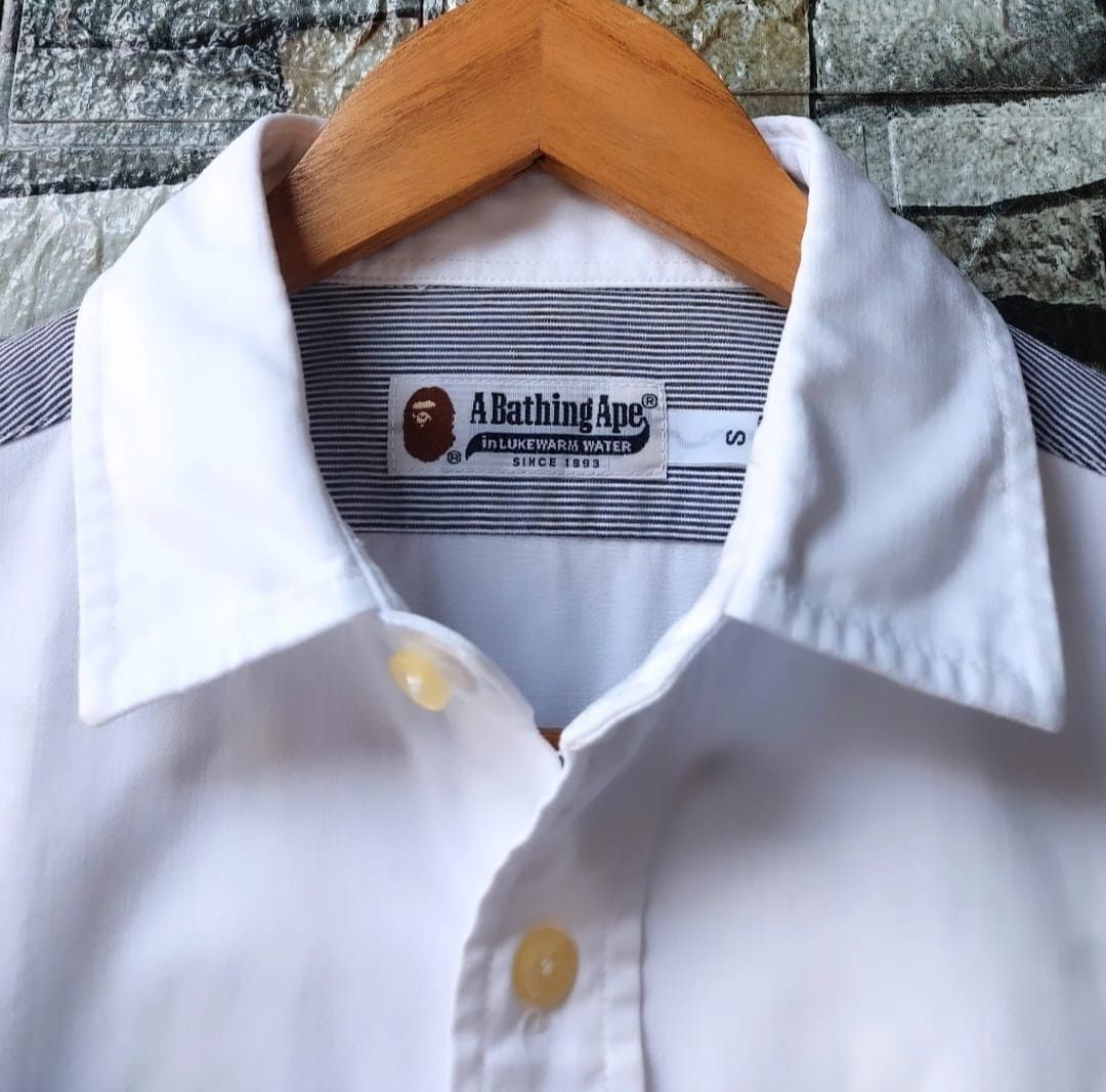 Bape BAPE A Bathing Ape Long Sleeve Button Shirt Size US S / EU 44-46 / 1 - 4 Thumbnail
