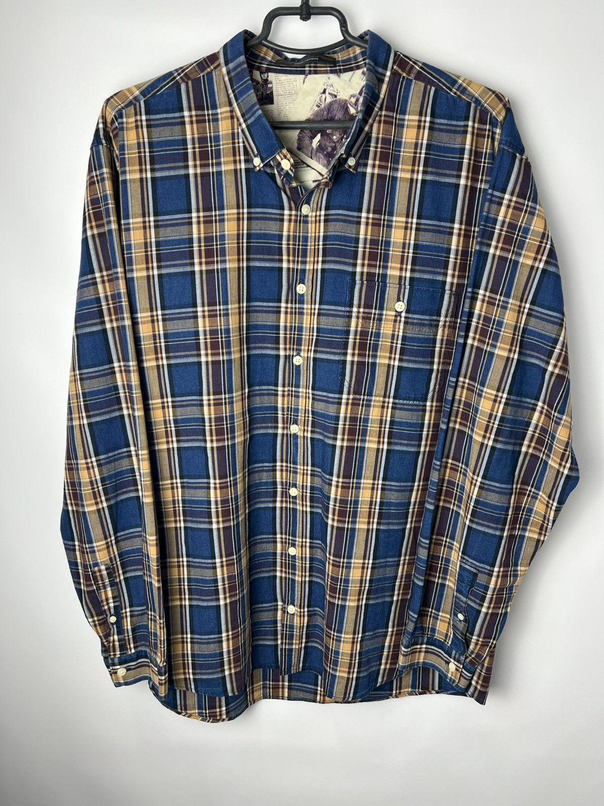 Barbour Vintage streetwear Barbour Steve Mcqueen Long sleeve shirt Size US XL / EU 56 / 4 - 1 Thumbnail