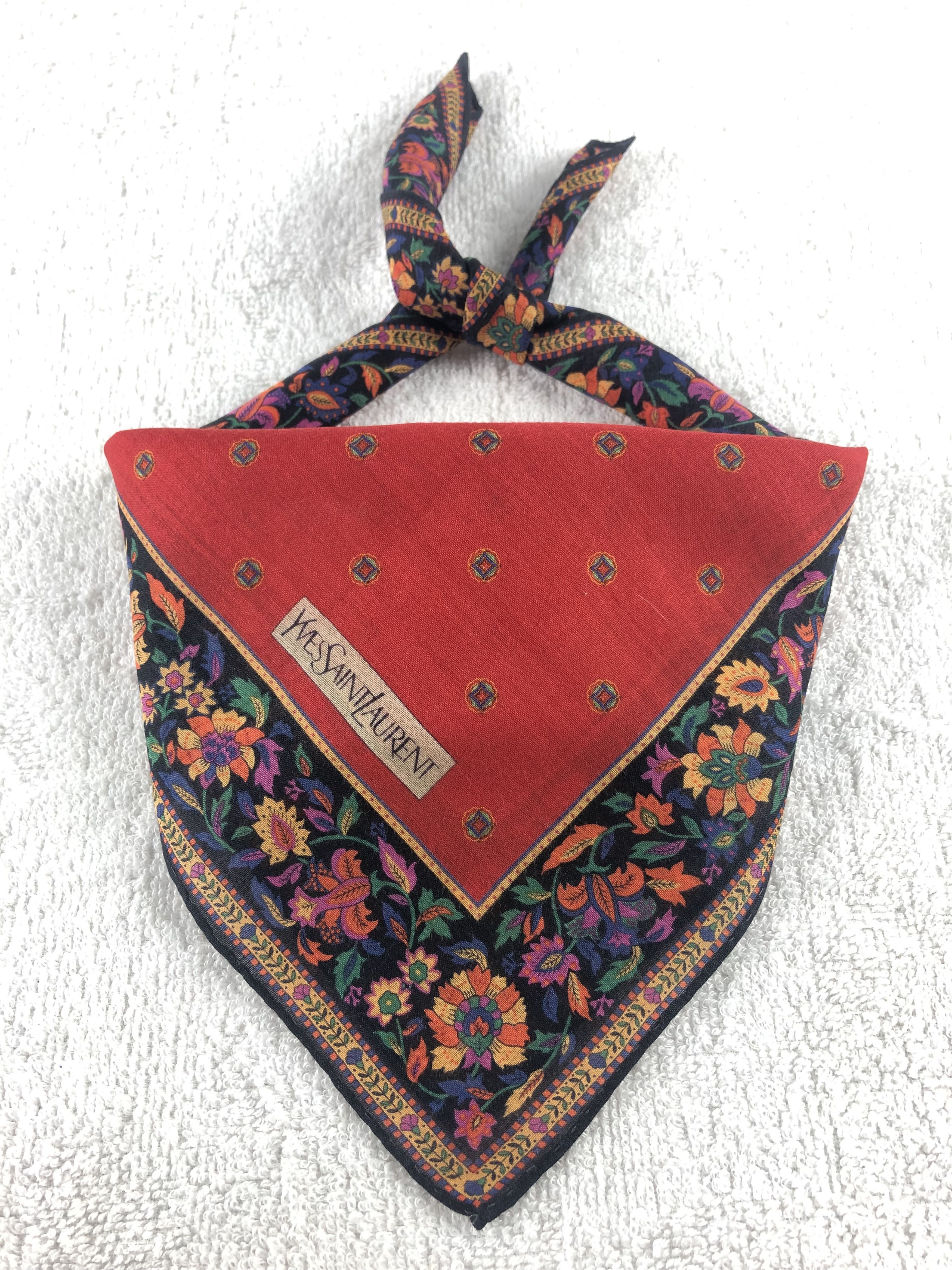 Yves Saint Laurent Yves Saint Laurent Handkerchief / Bandana / Neckerchief Size ONE SIZE - 2 Thumbnail