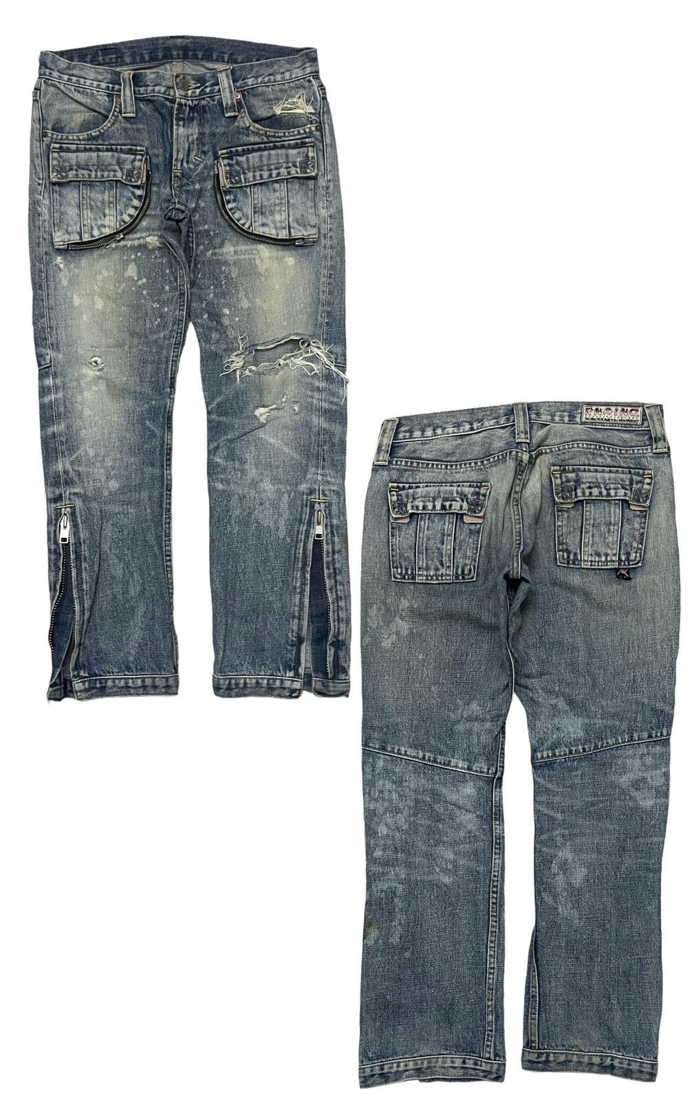 Other 90s RNA BUSHPANT DISTRESSED WASHABLE JEANS RARE DESIGN Size US 29 - 1 Thumbnail