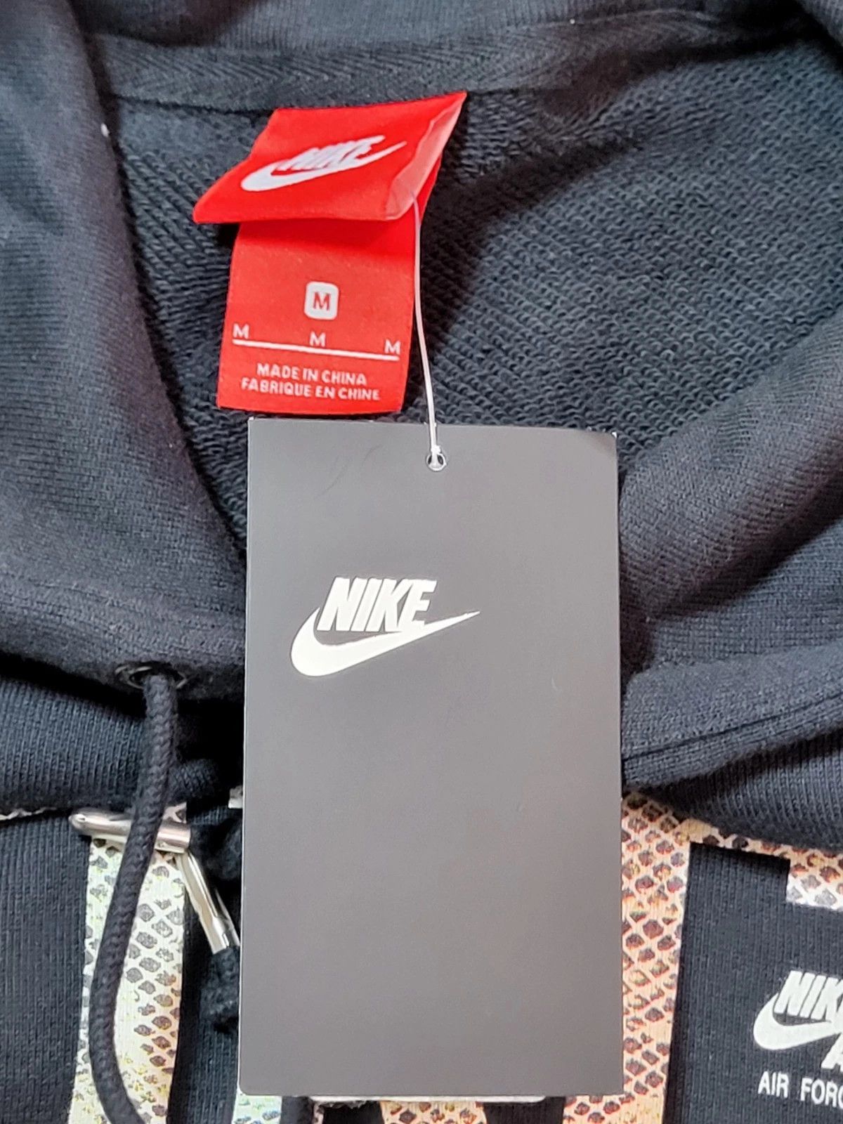 Nike × atmos Nike Atmos Cocoa Black Snake "FORCE" Hoodie Air Force 1 Size US M / EU 48-50 / 2 - 10 Thumbnail