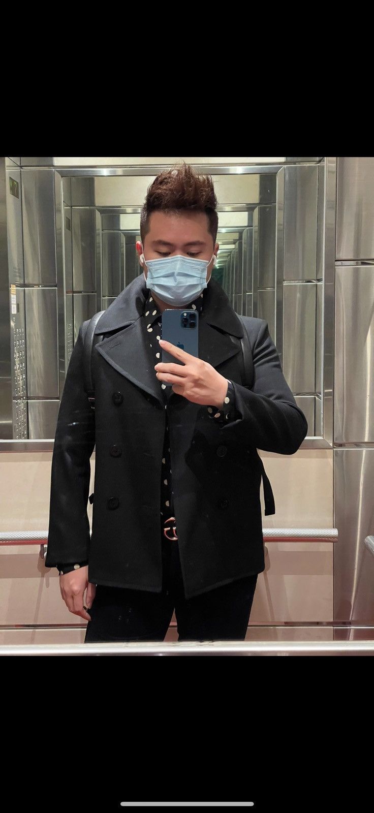 Saint Laurent Paris Saint Laurent wool peacoat with silk lining Size US M / EU 48-50 / 2 - 7 Thumbnail