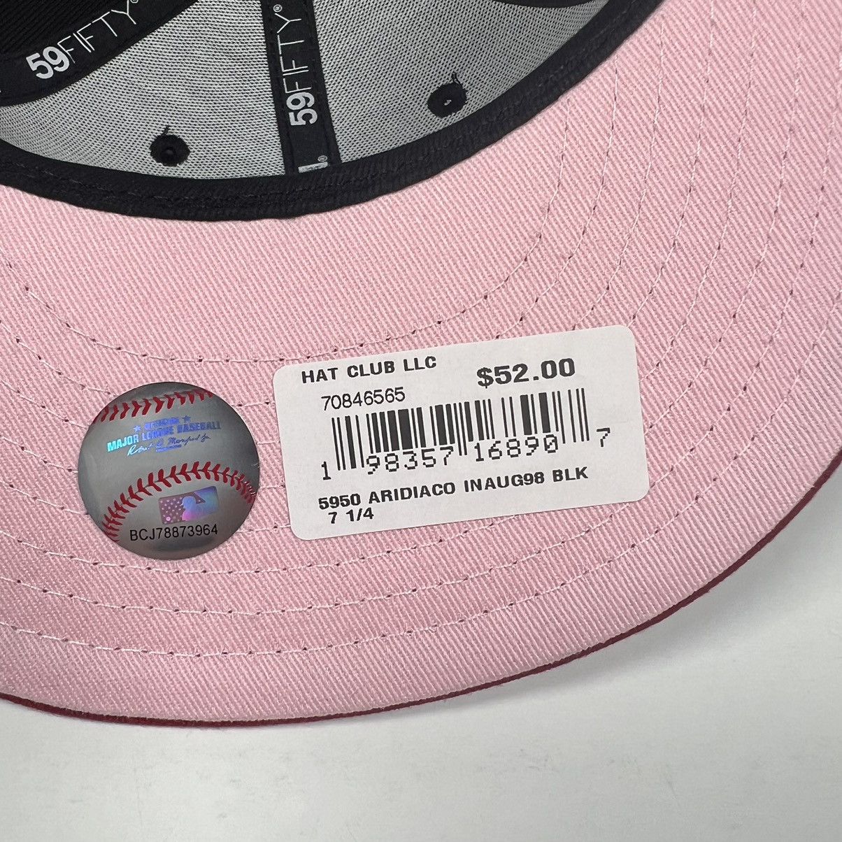 Hat Club Hat Club Arizona Diamondbacks Black UV Pink Script Sz 7 1/2 Size ONE SIZE - 14 Thumbnail